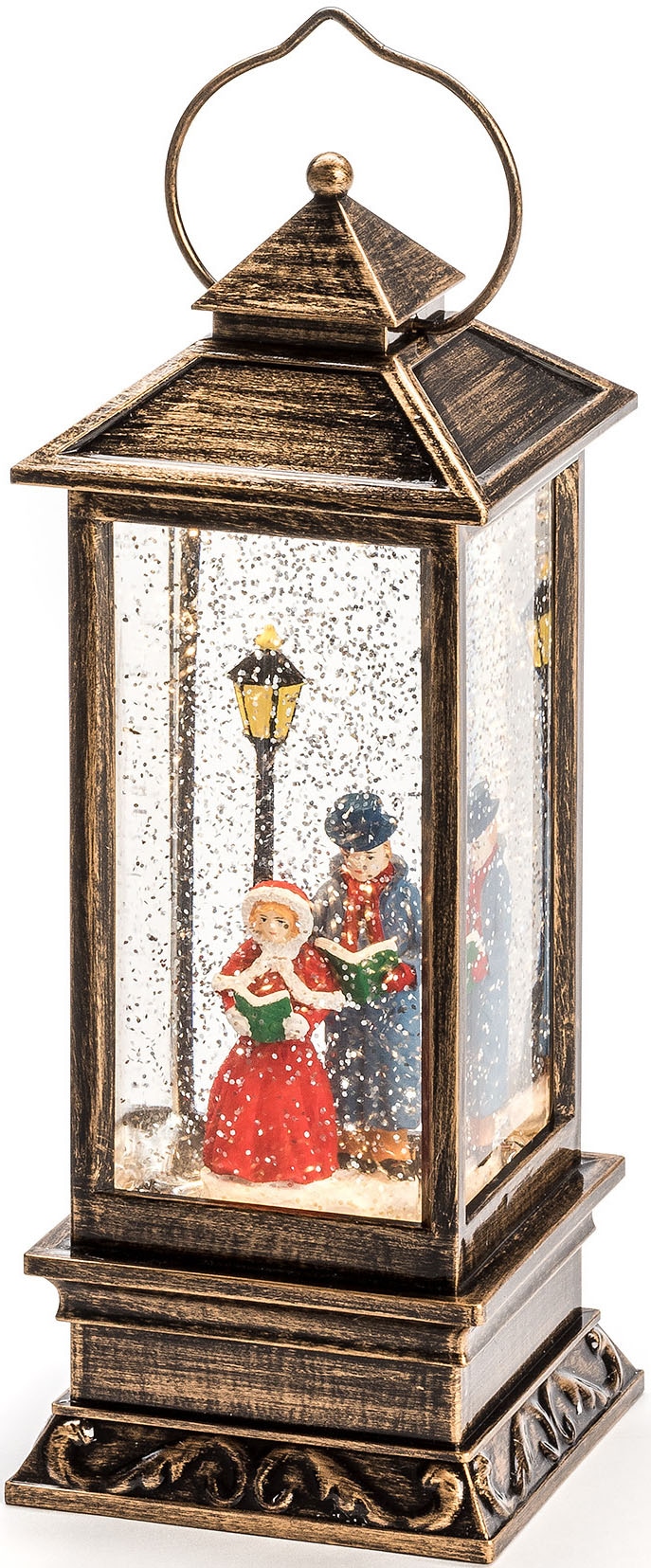 LED Dekolicht »Weihnachtsdeko«, 1 flammig-flammig, LED Schneelaterne Charles Dickens...