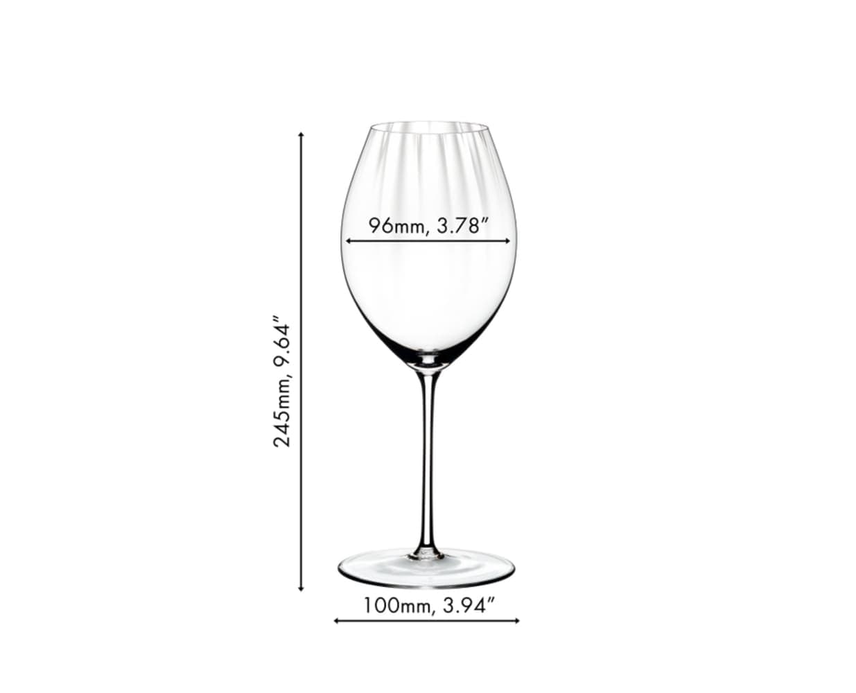 RIEDEL THE WINE GLASS COMPANY Rotweinglas »Syrah Shiraz Gläser Performance 631 ml 2er Set transparent« Spülmaschinengeeignet
