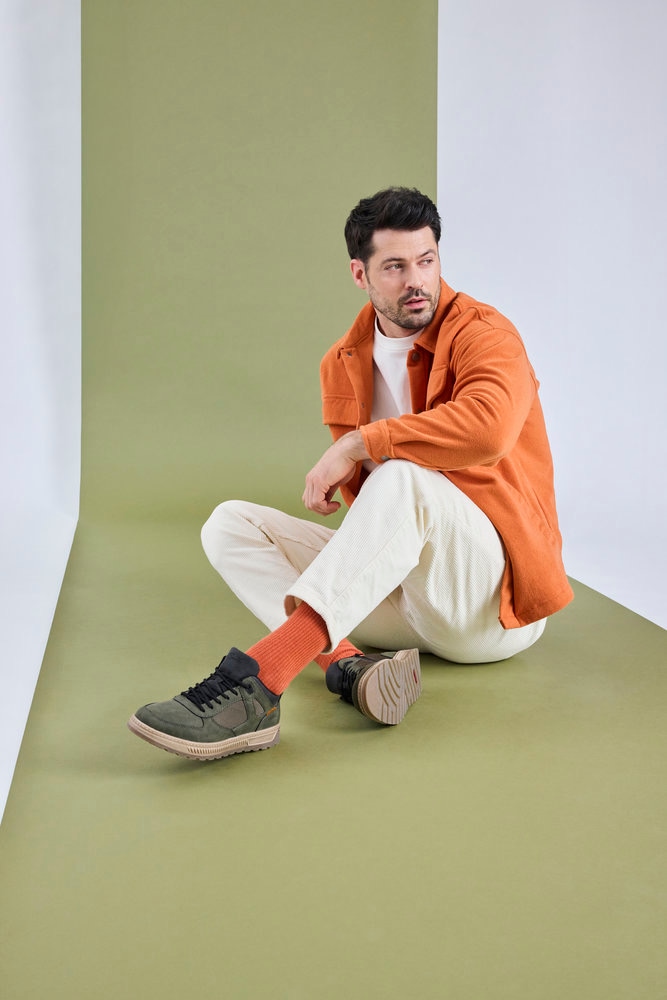 Rieker Sneaker  Schnürschuh, Halbschuh, Outdoorschuh mit gepolstertem Schaftrand