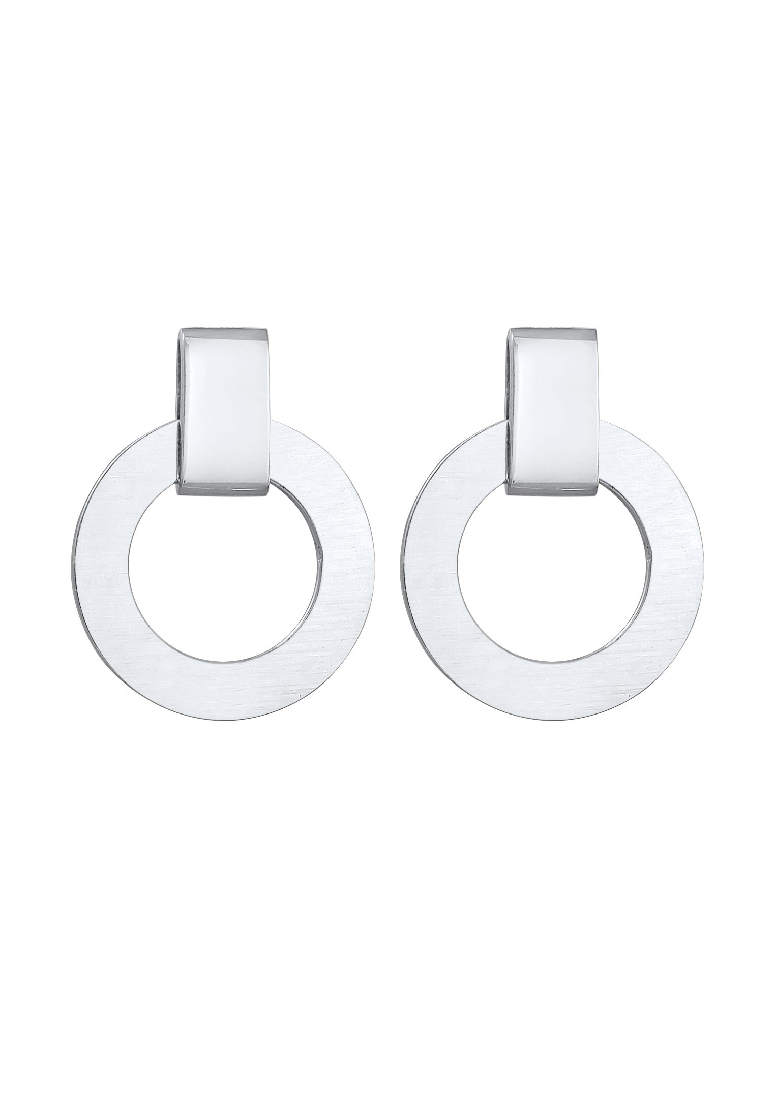 Elli Paar Ohrstecker »Ohrringe Ohrstecker Kreis Rund Modern 925 Silber«