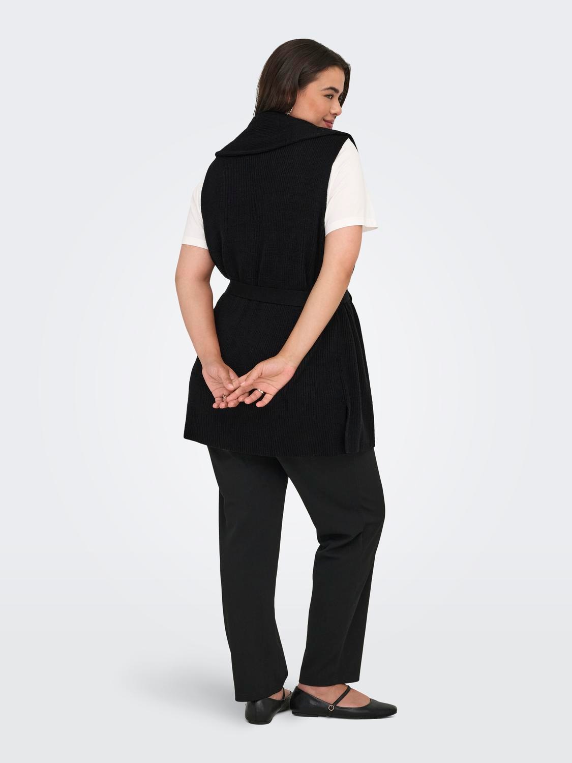 ONLY CARMAKOMA Strickweste »CARKATIA SL RIB WRAP VEST KNT«