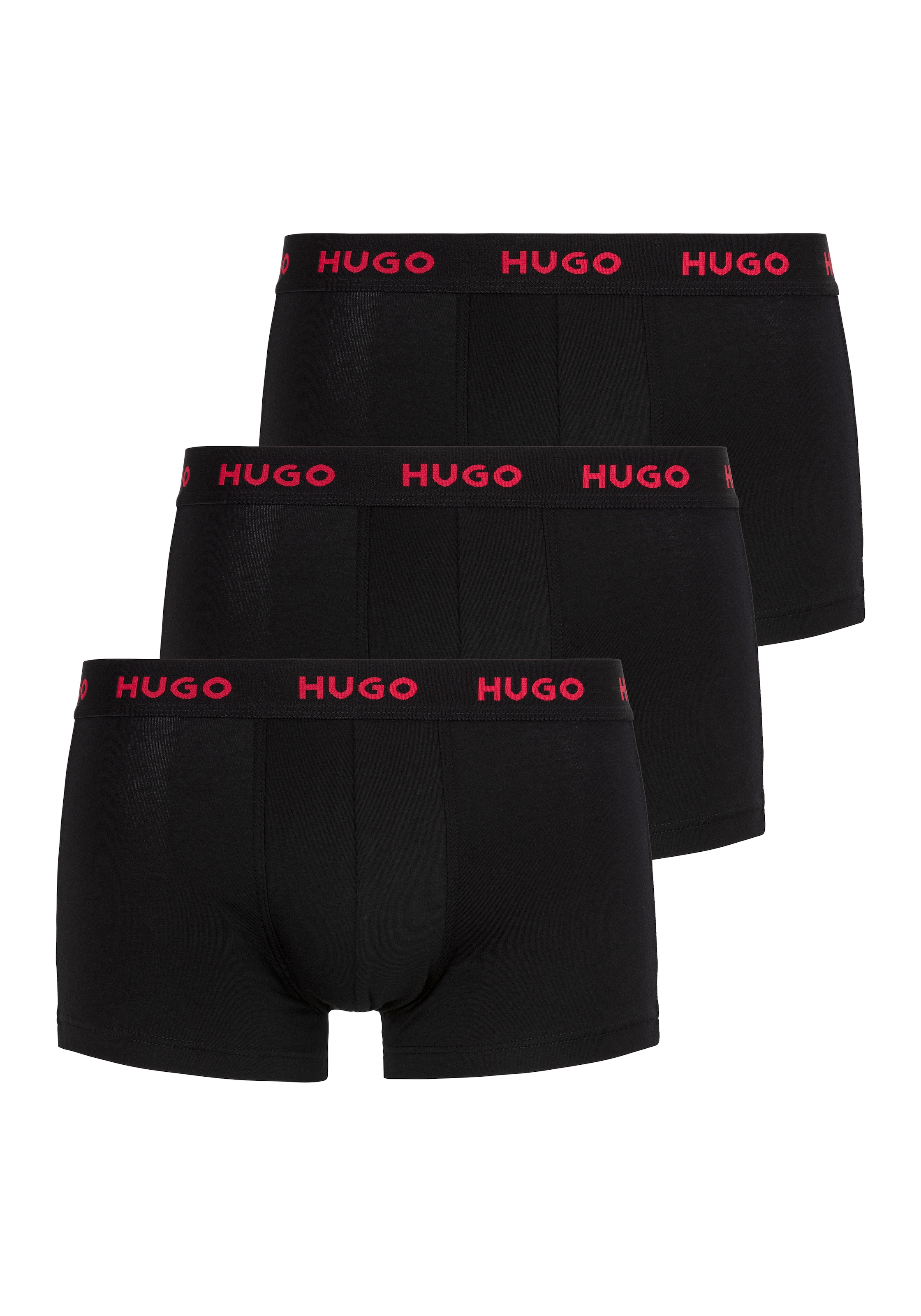 HUGO Underwear Trunk »TRUNK TRIPLET PACK« Packung, 3 Stk. mit Logoschriftzug auf dem Bund