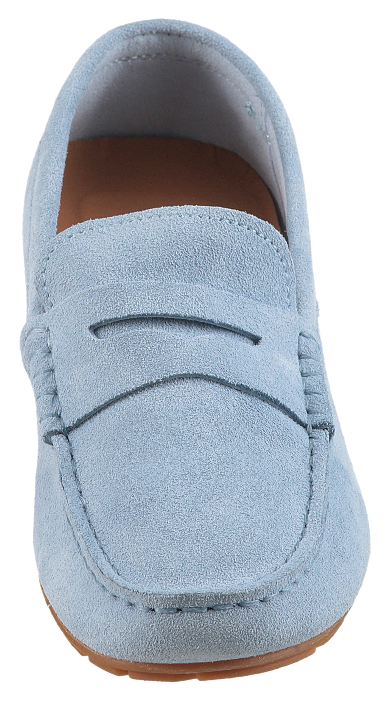 Tommy Hilfiger Slipper »FLAG SOFT SUEDE DRIVER LOAFER«, Schlupfschuh, Bequemschuh, Mokassin, Flats mit modischen Zierriegel