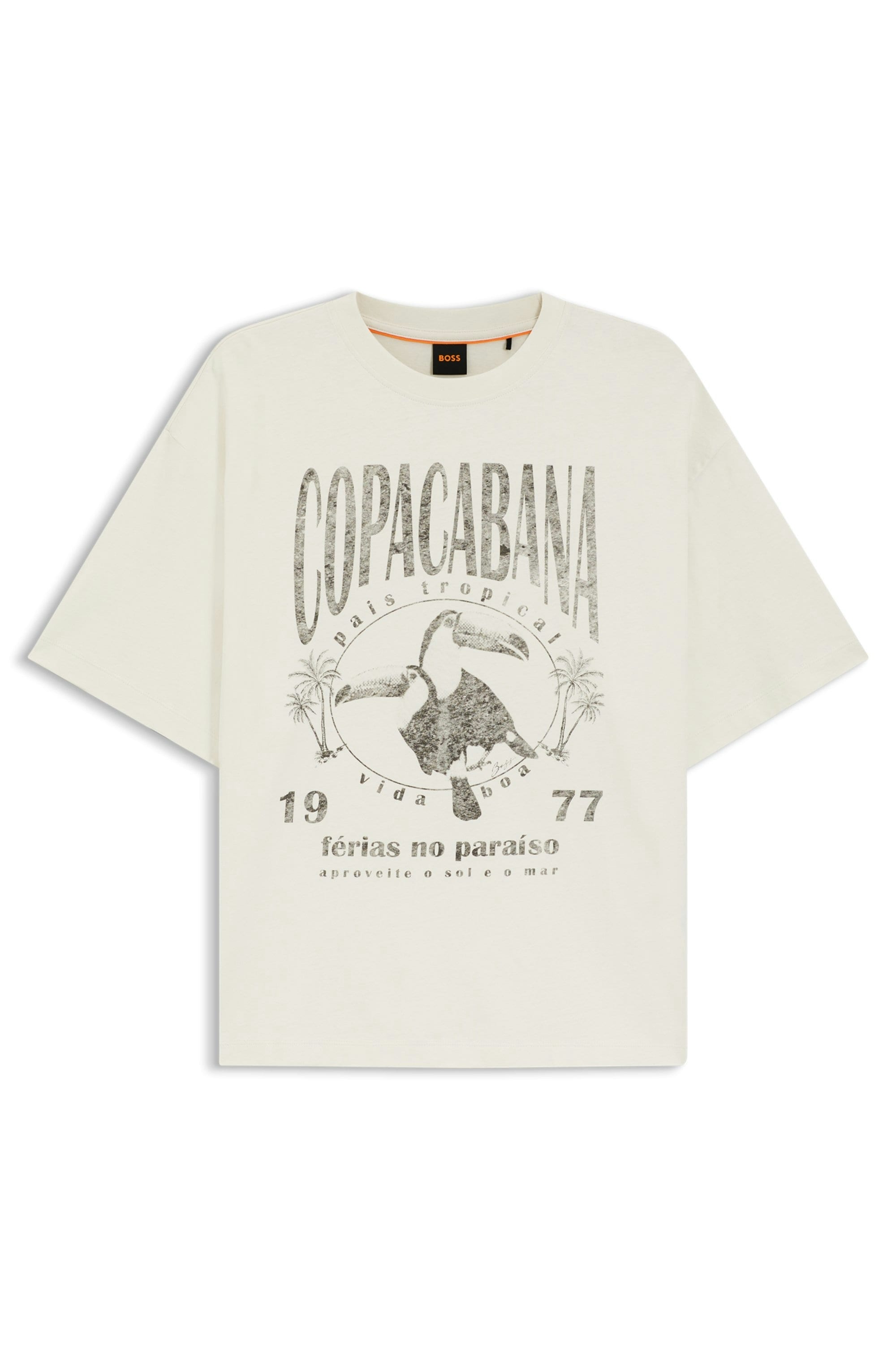 BOSS ORANGE T-Shirt »Eboys Premium Damenmode« mit Print, Relaxed Fit
