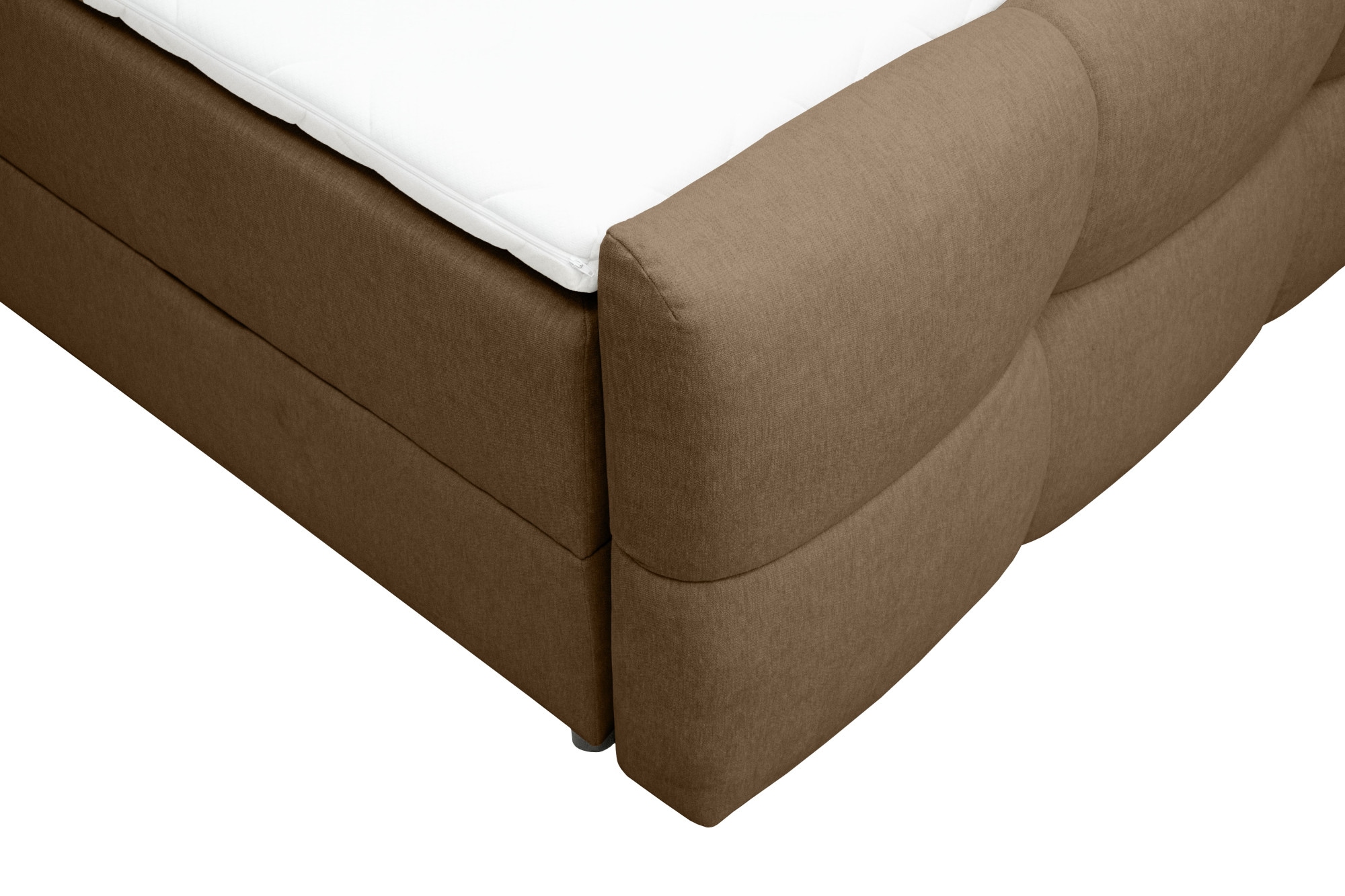 OTTO home Boxspringbett »HARRY, Doppelbett, Polsterbett, Federkernbett, 160, 180 cm« Boxbett: 5-Z-Taschenfederkern im Unterbau, Härtegrad 3, inkl. Topper