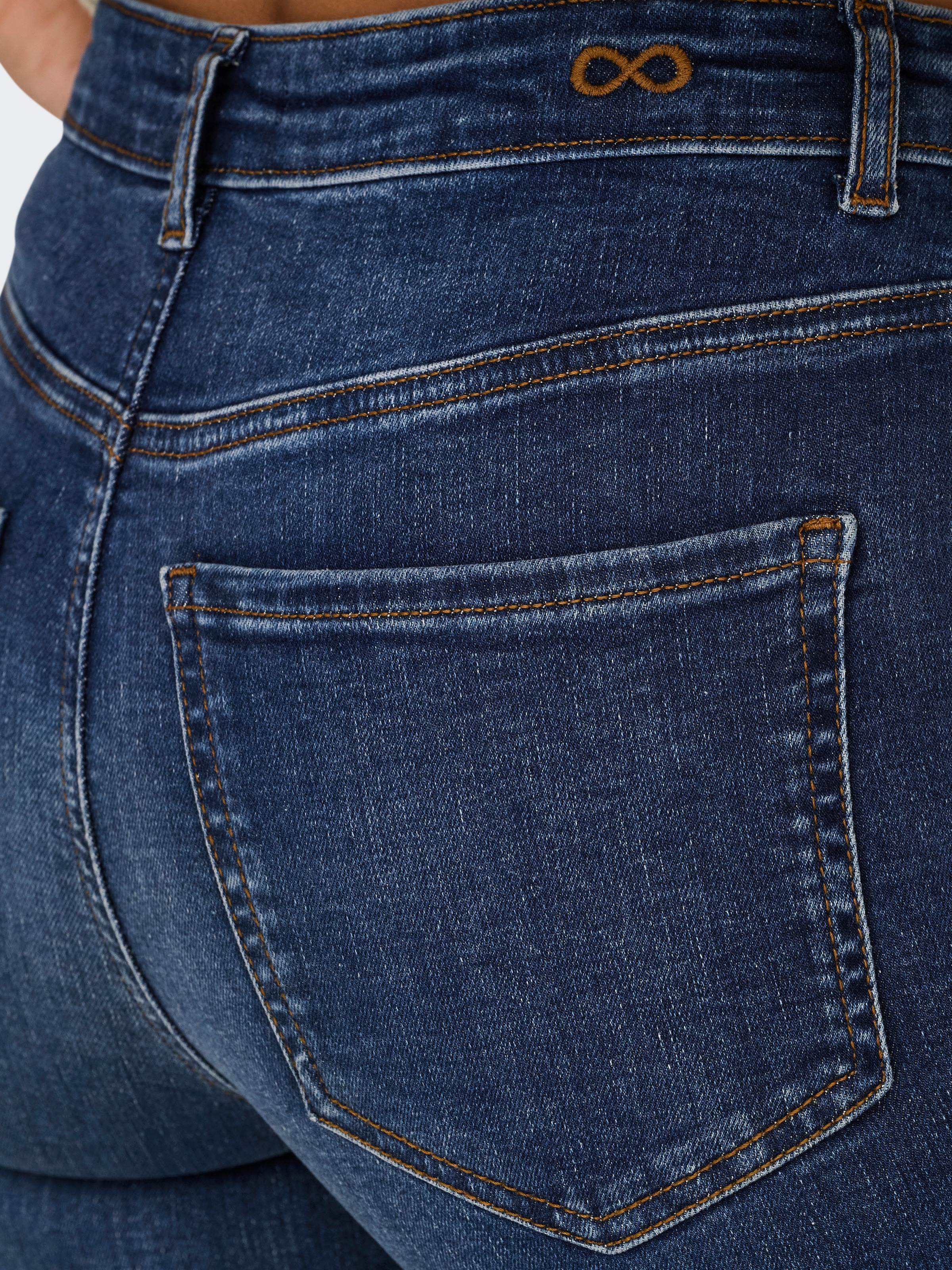 JDY Skinny-fit-Jeans »JDYFINA MW SKINNY ANK JNS DB NOOS DNM«
