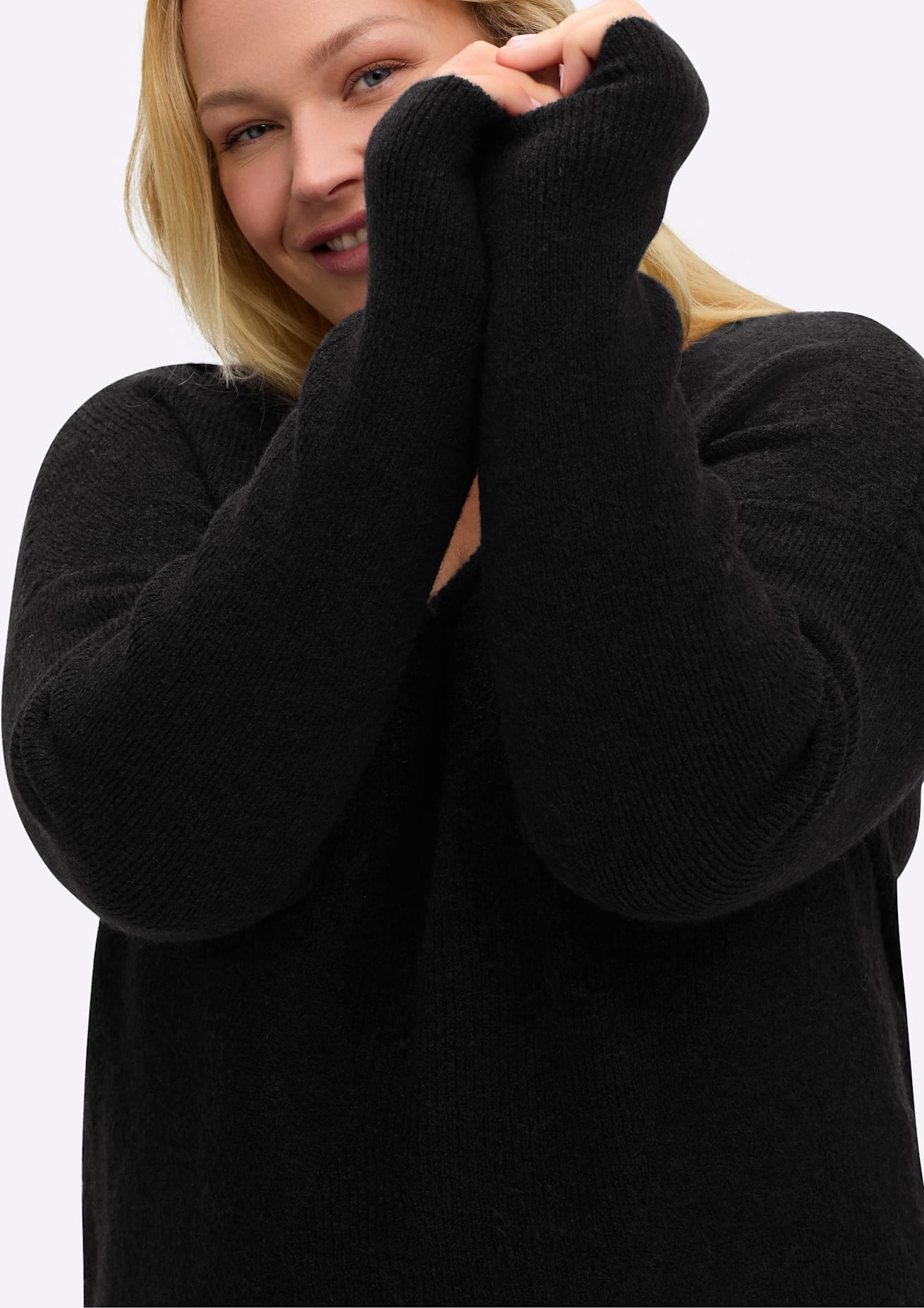 Sheego V-Ausschnitt-Pullover »Pullover«