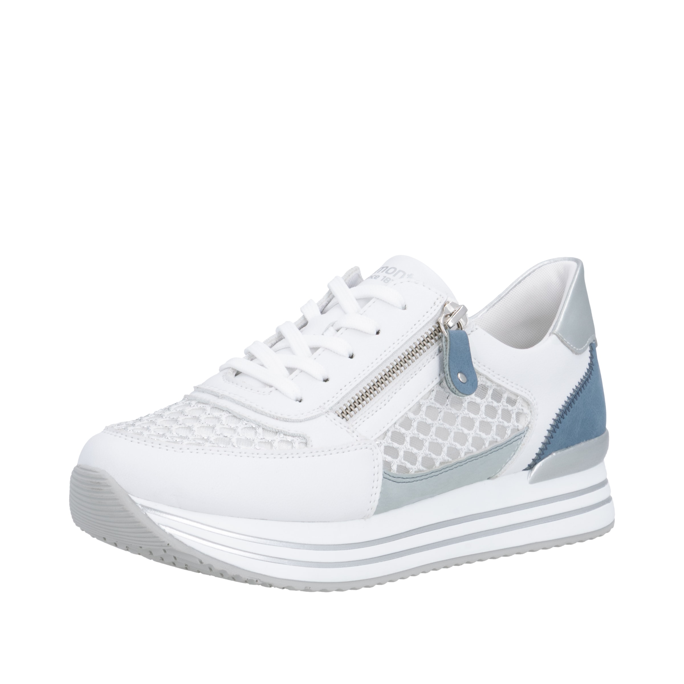 Remonte Plateausneaker  , Freiezitschuh, Halbschuh, Schnürschuh, vegan, Kontrastbesatz