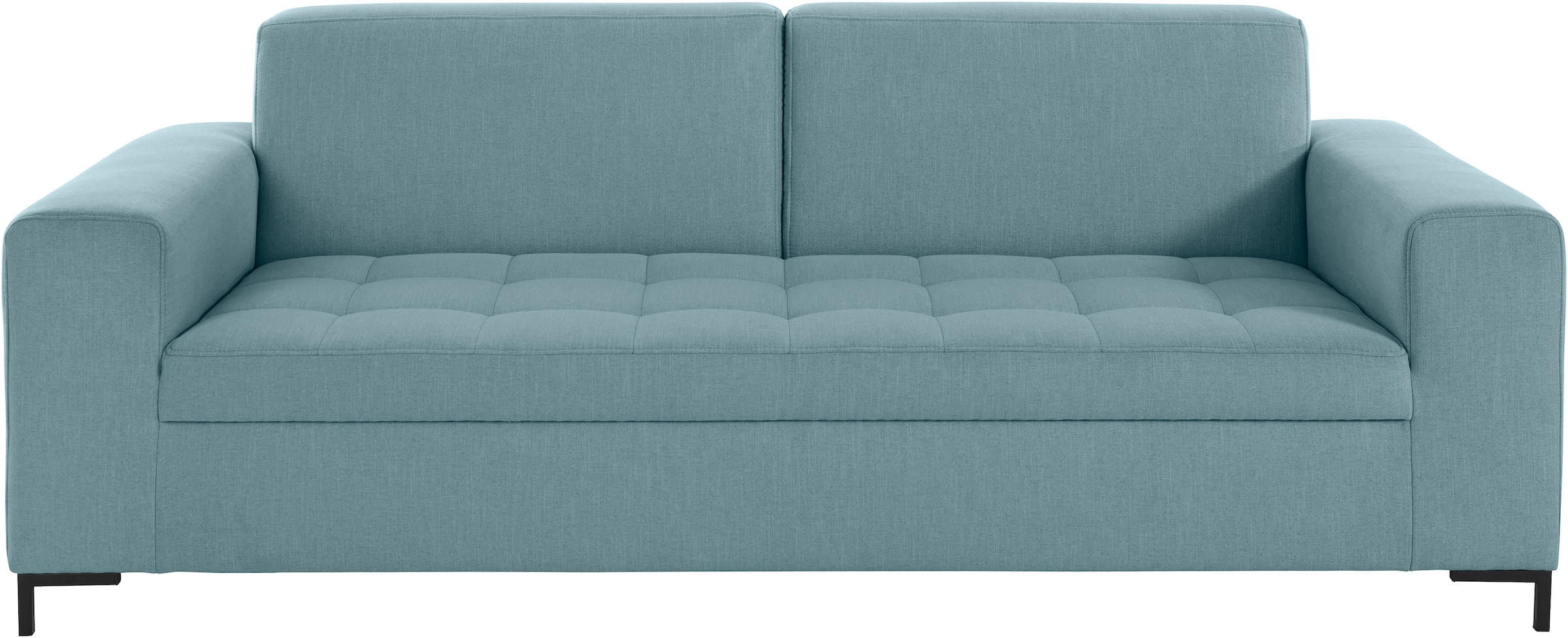 OTTO products 3-Sitzer »Grazzo, zeitlos und elegant, moderne Sitzheftung«, hochwertige Stoffe aus recyceltem Material, Steppung im Sitzbereich
