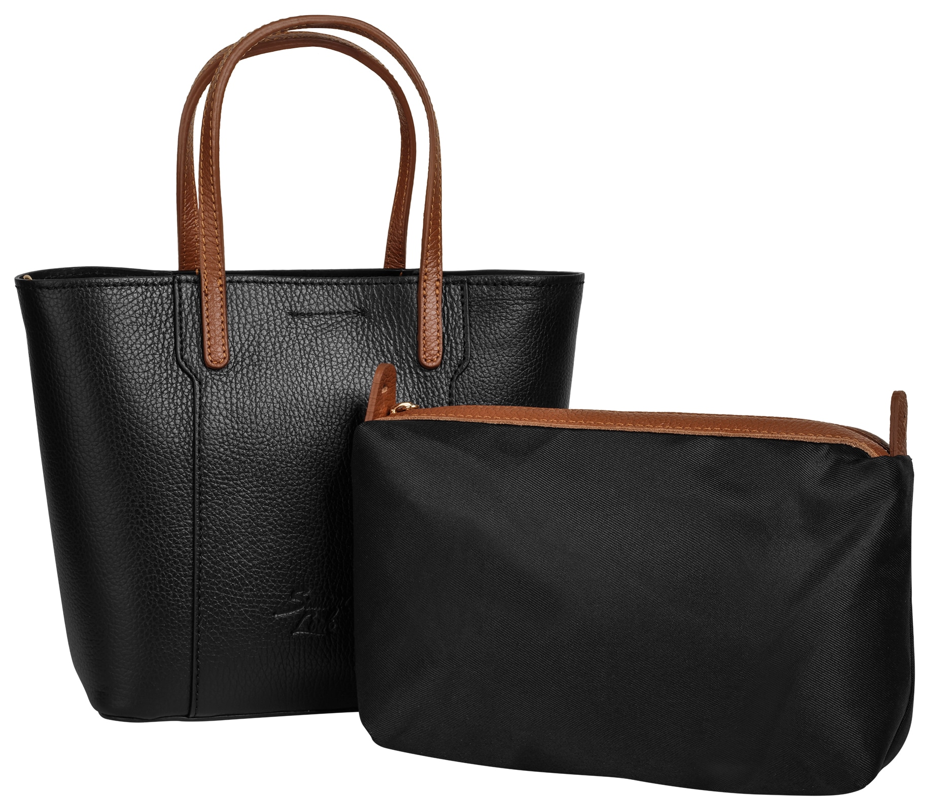 Samantha Look Henkeltasche echt Leder, Made in Italy
