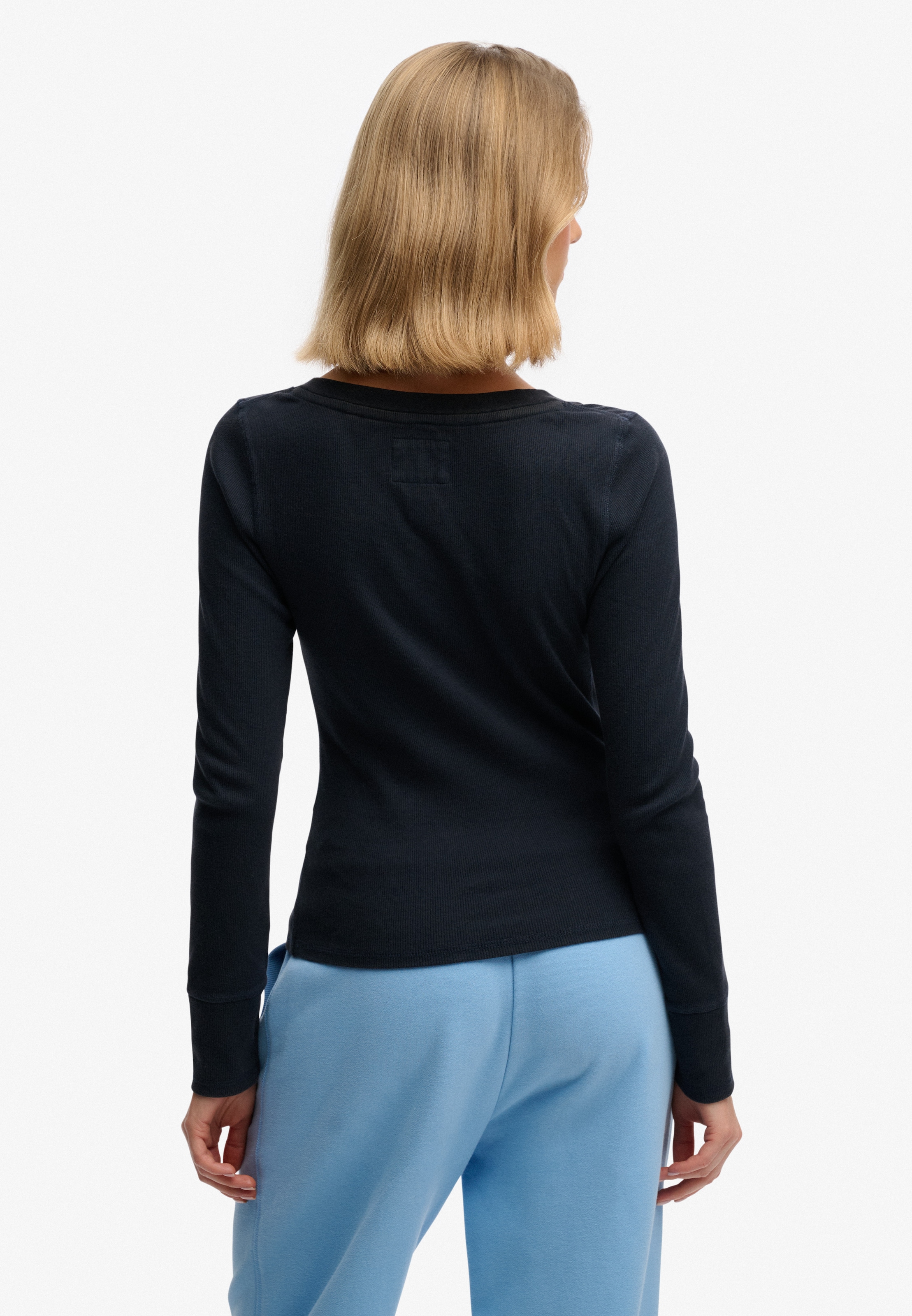 Superdry Langarmshirt »ATHLETIC BUTTON DOWN LS TOP« Baumwolle, skinny fit