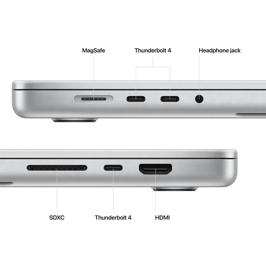 Apple Notebook »MacBook Pro, 16,2”, Apple M2 Chip, Retina Display, 16 GB RAM (2023)«, 40,48 cm, / 16 Zoll, Apple, M2 Pro, 1000 GB SSD, MNWD3D/A