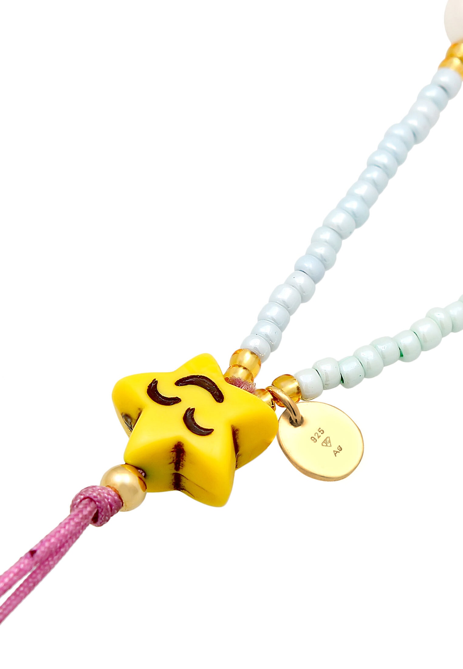 Elli Schmuckset »Schmuckzubehör Schmuckzubehör Beads Phone Kette Smiling 925 Silber«