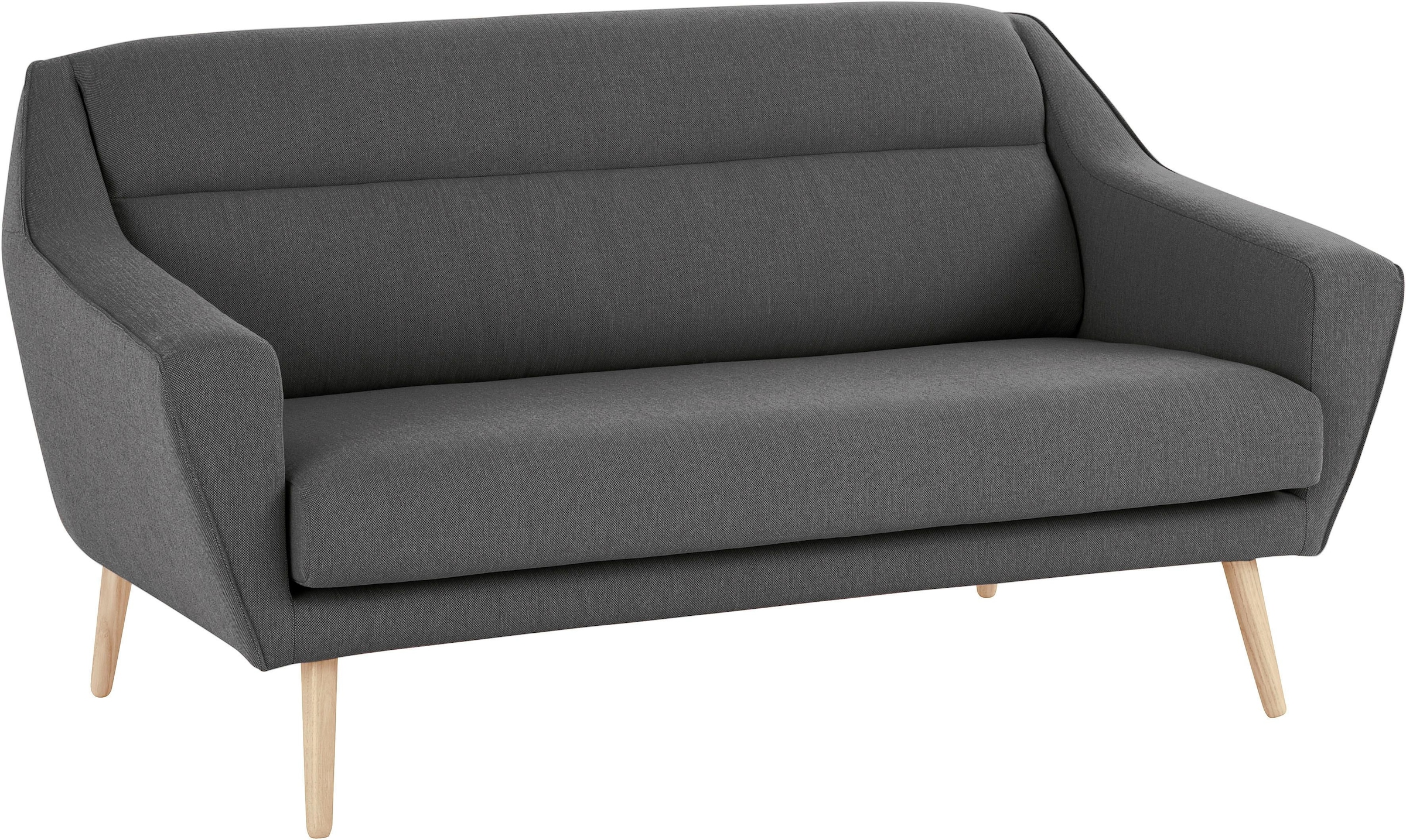 OTTO home 2-Sitzer »Bille« mit Naht im Rückenkissen und Eiche-Beinen, Design by Morten Georgsen