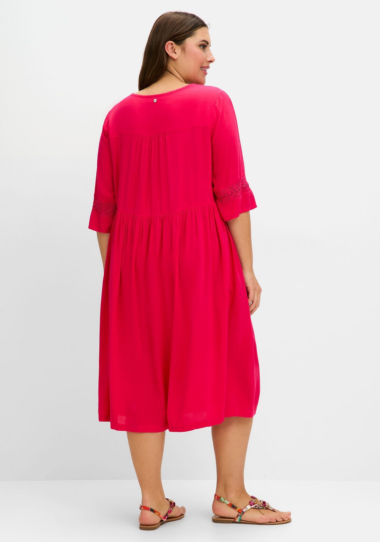 Sheego Sommerkleid »Kleid mit Häkelspitze«