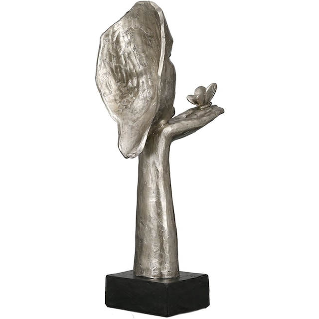 GILDE Dekofigur »Skulptur Desire, antikfinish«, (1 St.), silberfarben,  Polyresin im OTTO Online Shop