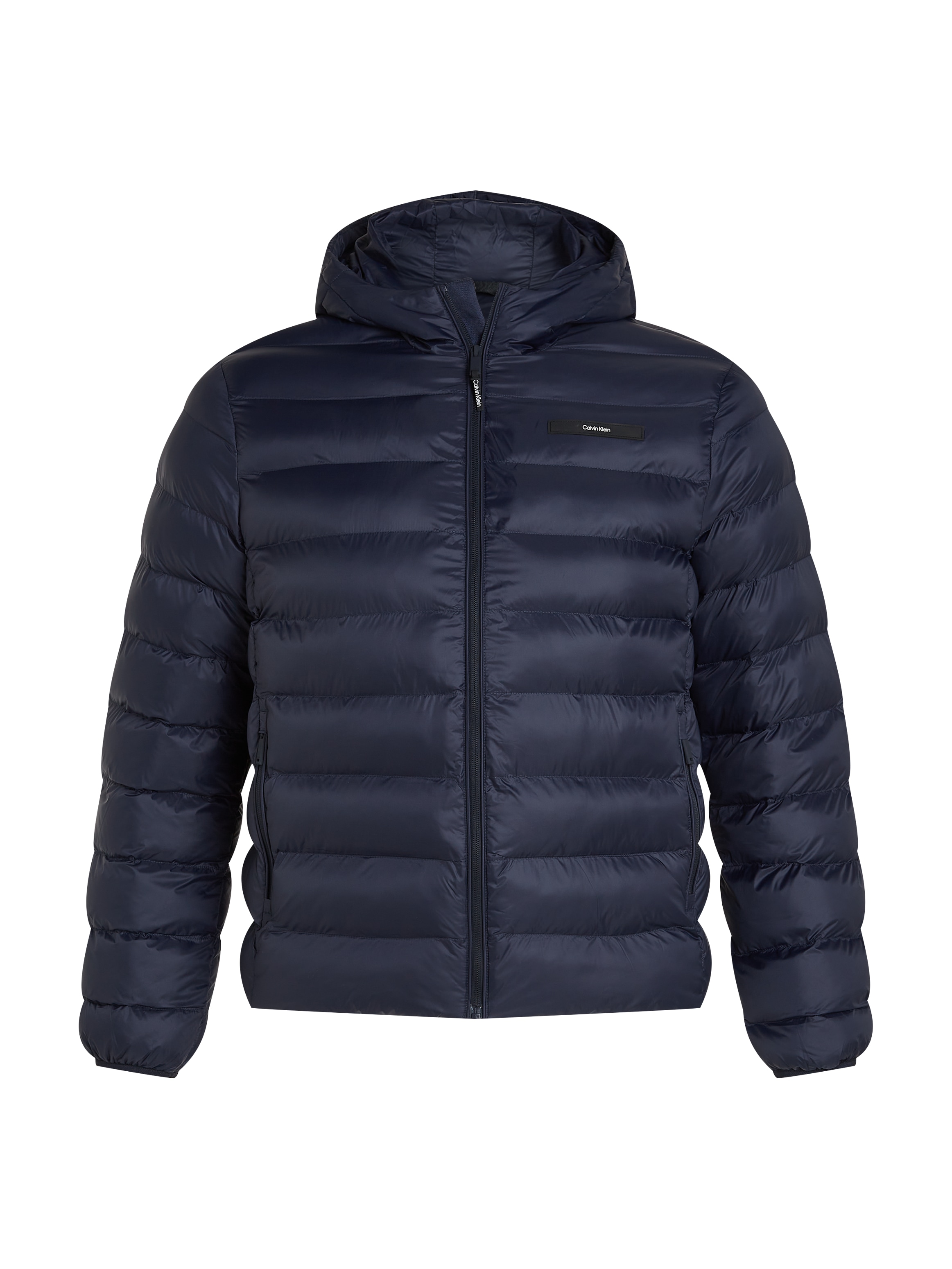 Calvin Klein Big&Tall Steppjacke »BT_QUILTED LW HOODED JACKET«, mit Kapuze, in Großen Größen mit Logoprint