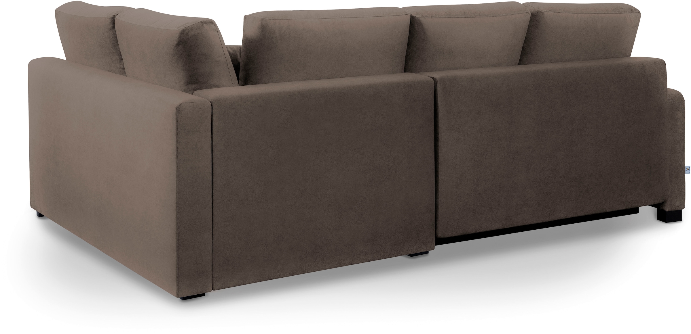 exxpo - sofa fashion Ecksofa »Chester, Boxspring Federkern-Polsterung für bequemeren Sitzkomfort«, L-Form, schmale Armlehnen, Bettfunktion u. Bettkasten