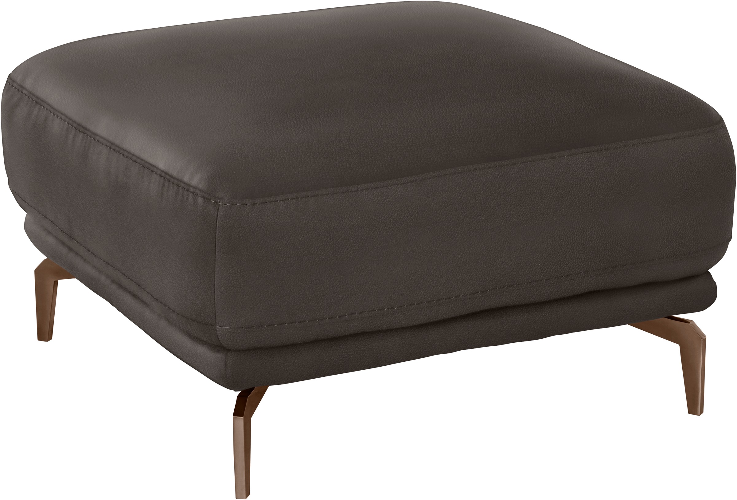 W.SCHILLIG Hocker »montanaa«, mit Metallfüßen in Bronze pulverbeschichtet, Breite 71 cm