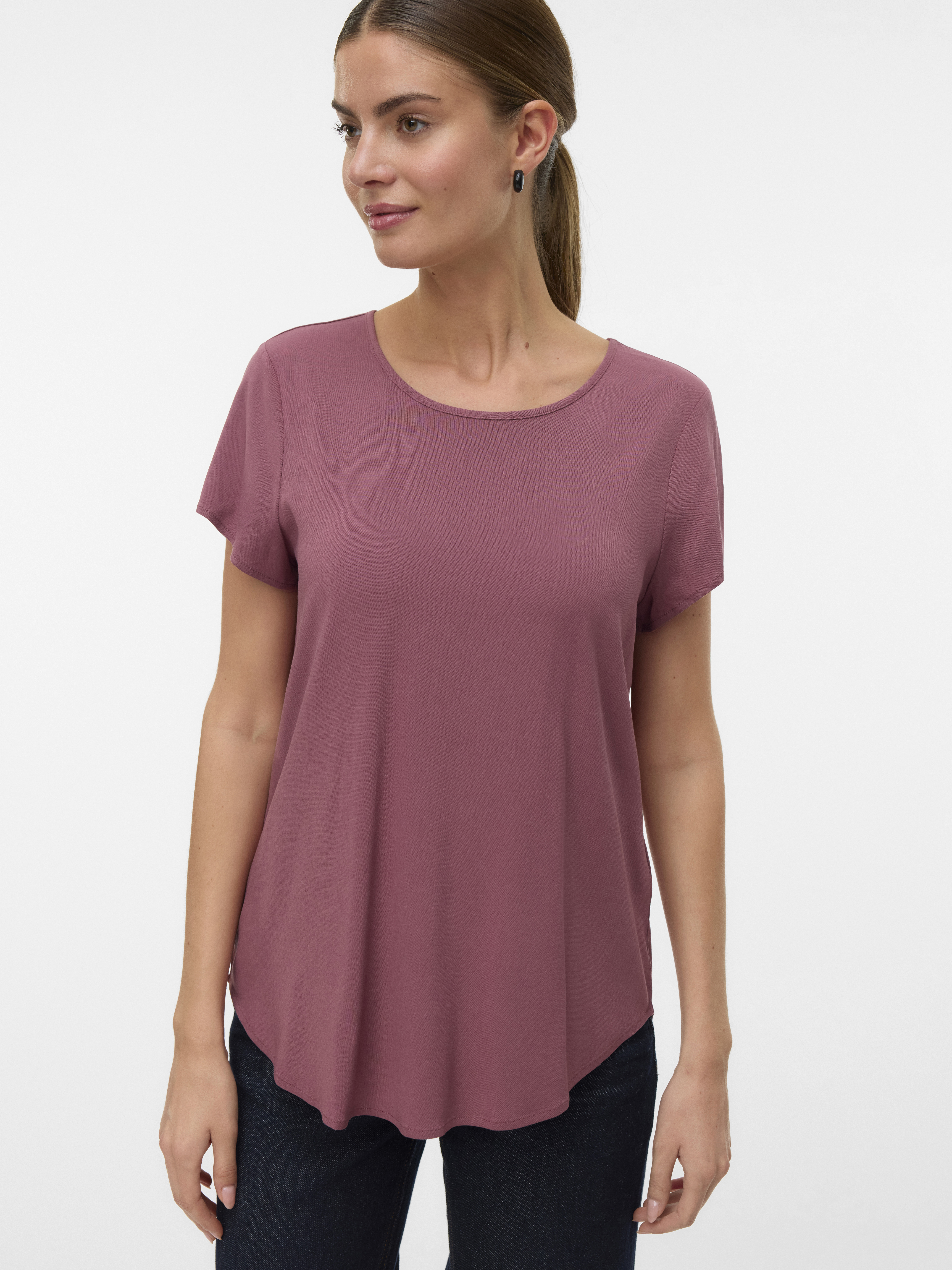 Maglietta VERO MODA Vmbella SS Top Wvn Ga Noos Donna – Tessuto Traspirante, Materiali Sostenibili
