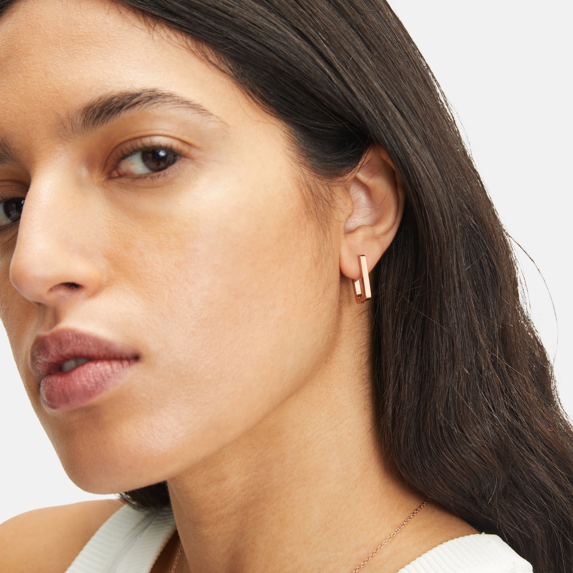 Liebeskind Berlin Paar Creolen »Schmuck Geschenk Edelstahl Ohrringe The Mini Link« Einhänger abnehmbar