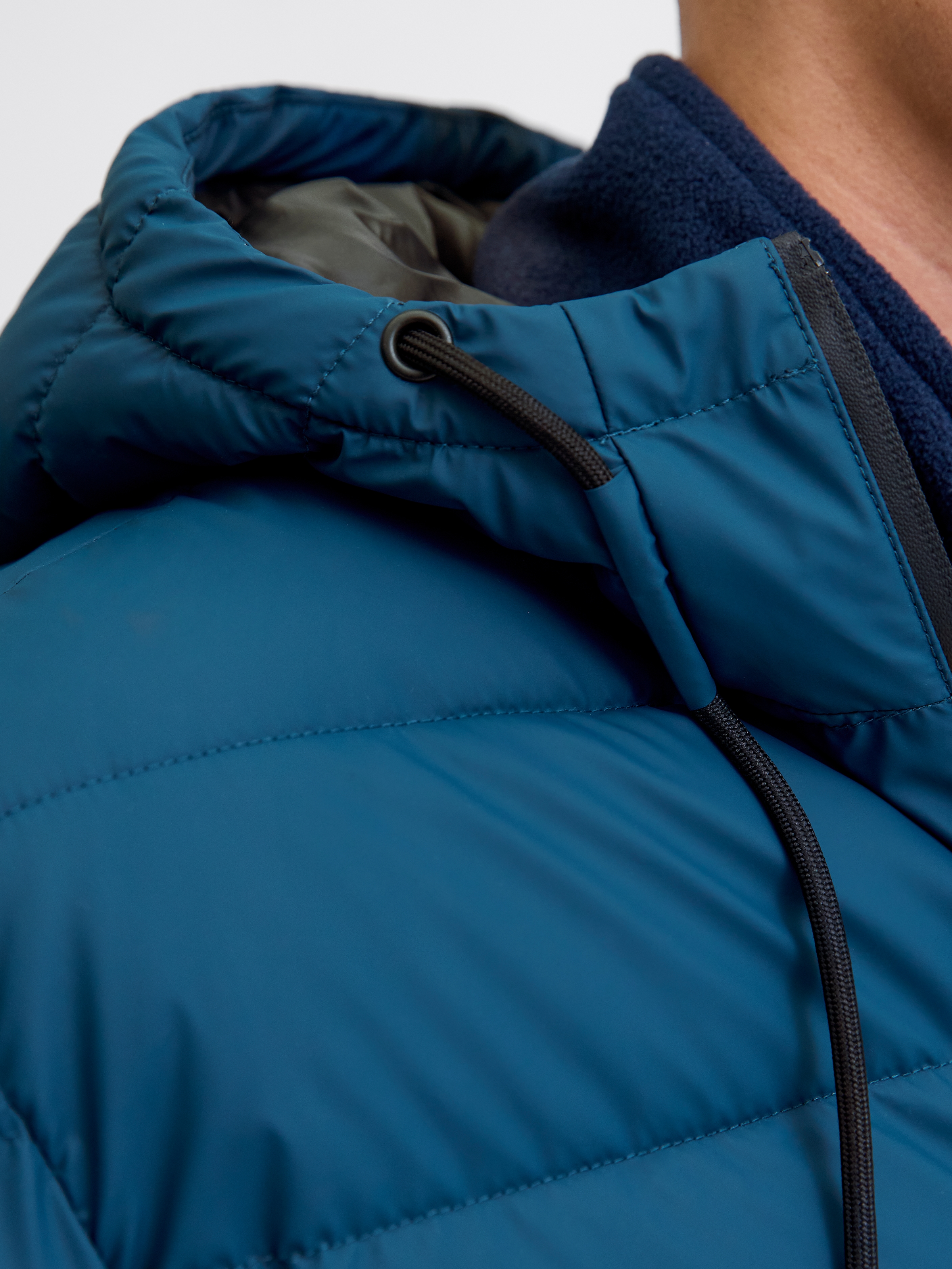 Jack & Jones Steppjacke »JCOPOINT PU PUFFER JACKET BF« mit Kapuze