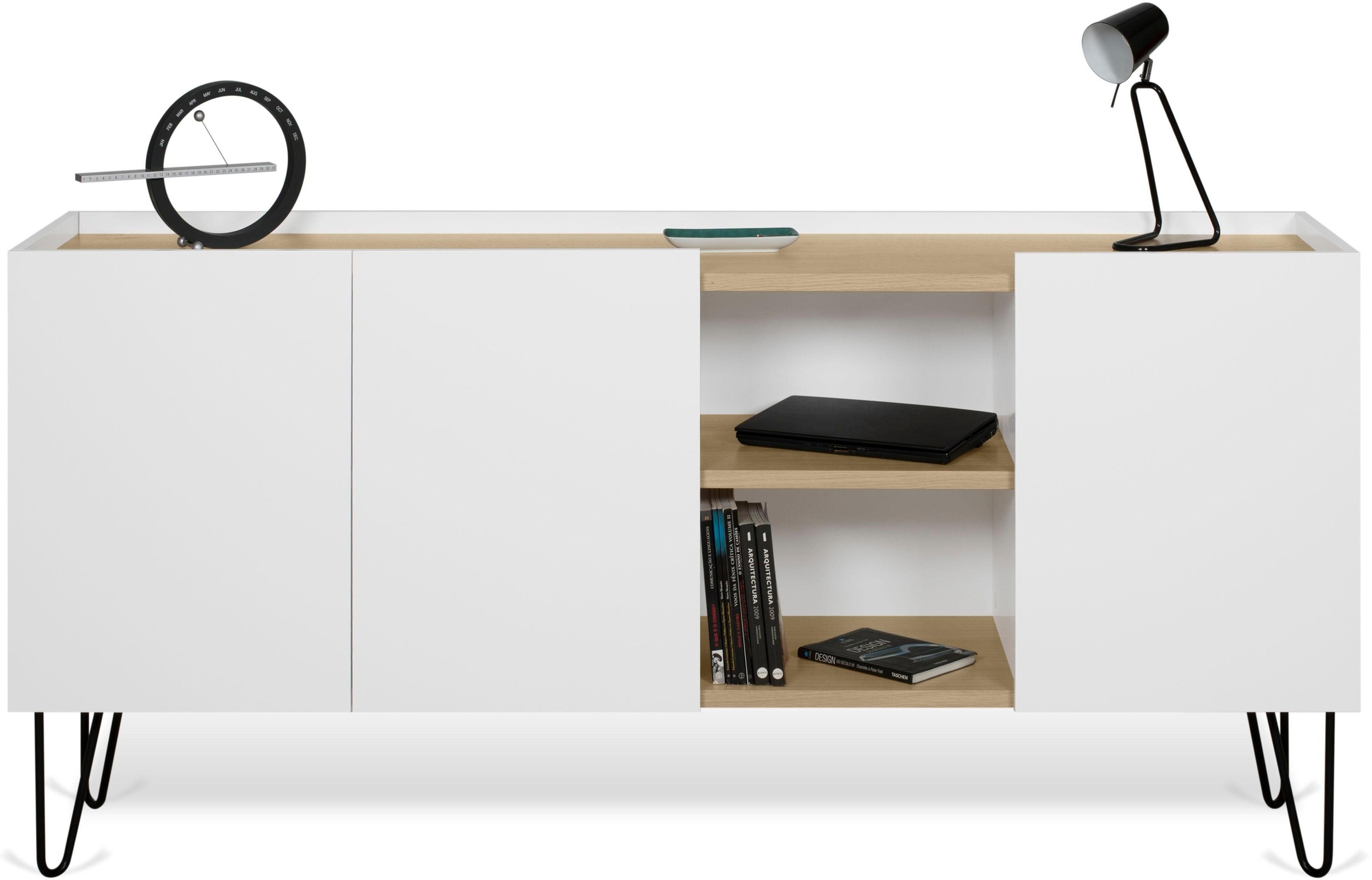 TemaHome Sideboard »Nina«, schwarz lackiertes Metallgestell, unterschiedliche Farben erhältlich