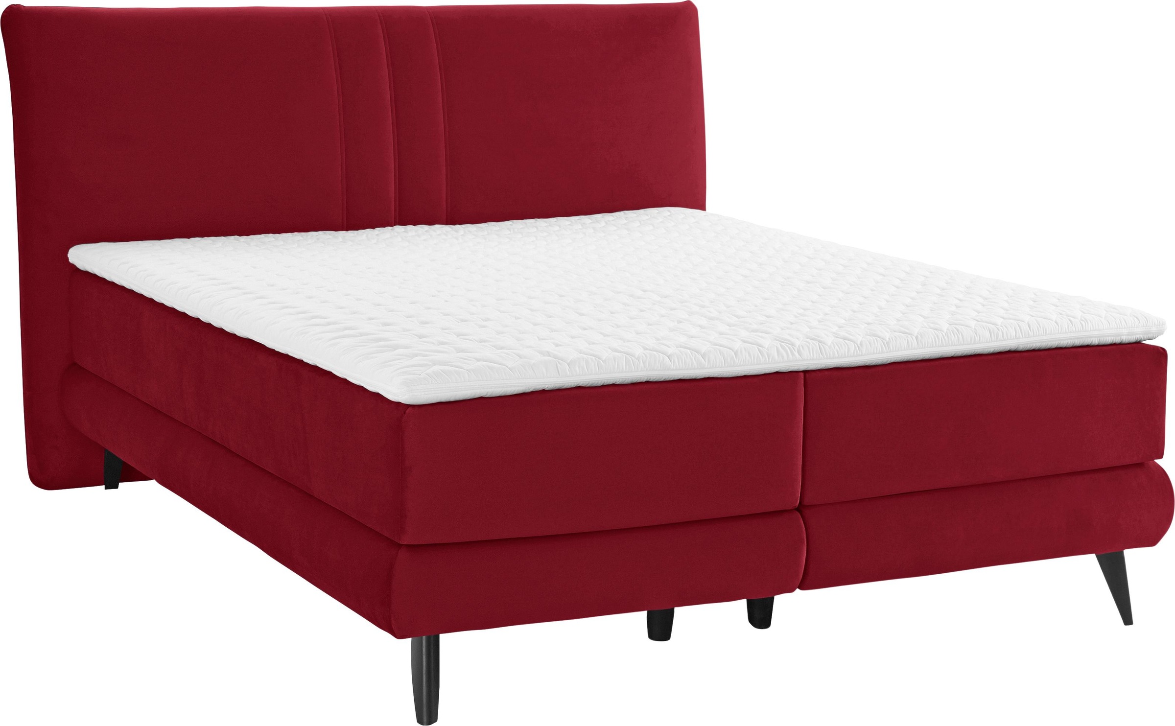 Places of Style Boxspringbett »Skien«, incl. Kaltschaumtopper, 2 Härtegrade, 3 Ausführungen