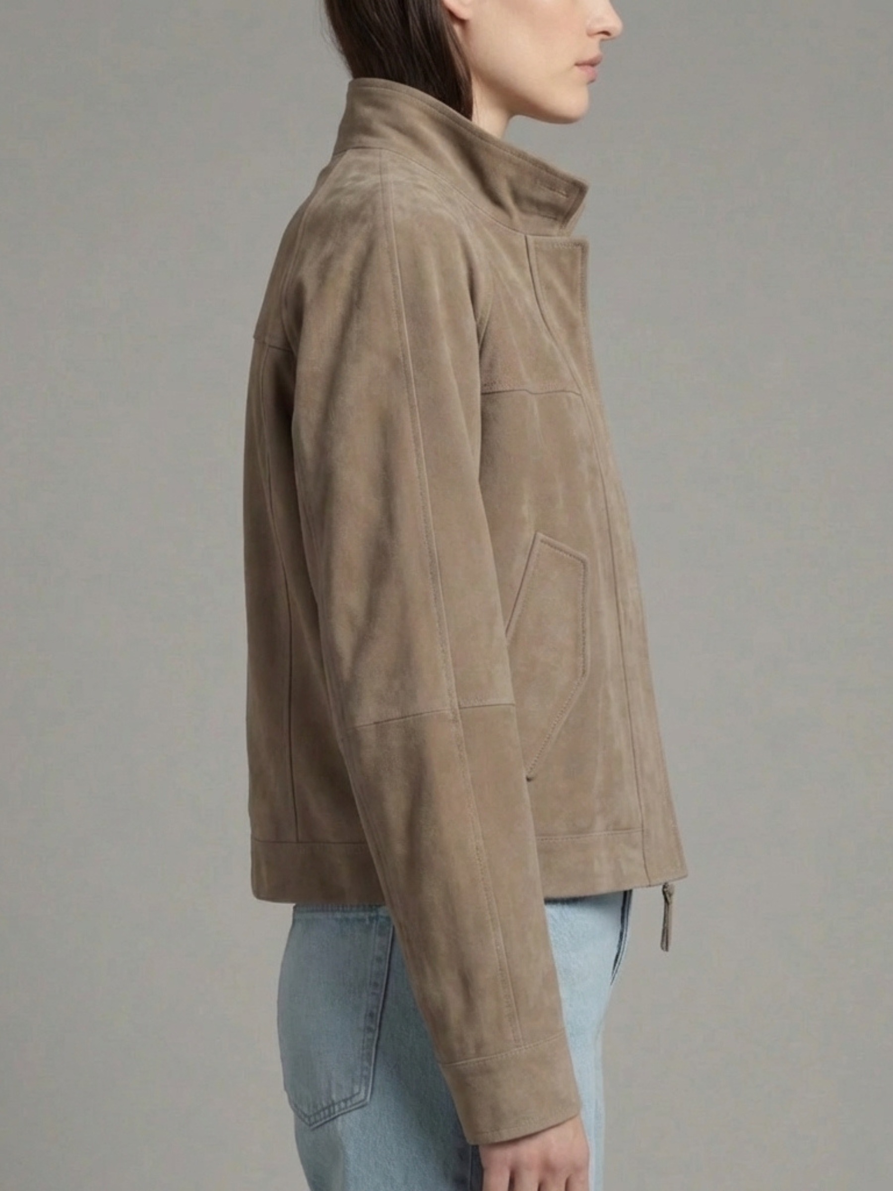 RICANO Lederjacke »Lederjacke Adriana« ohne Kapuze Handgefertigt aus echtem Leder