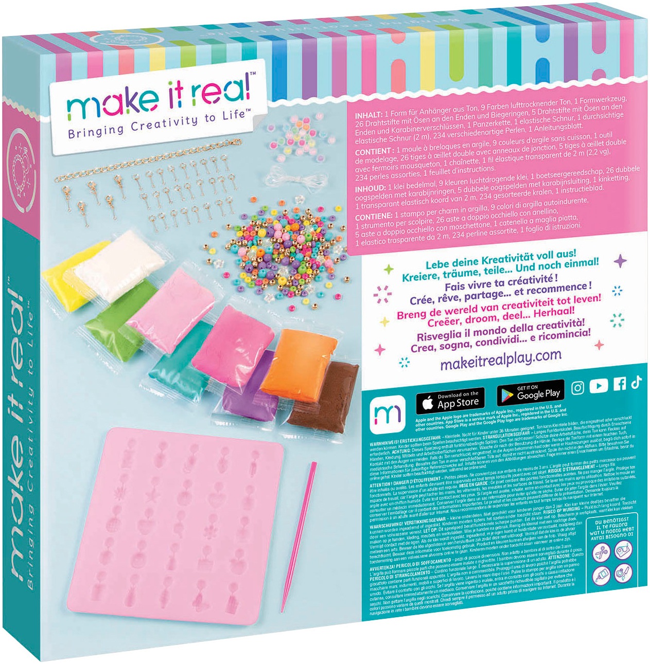 Make it real Kreativset »Schmuckset«, mit Modelliermasse