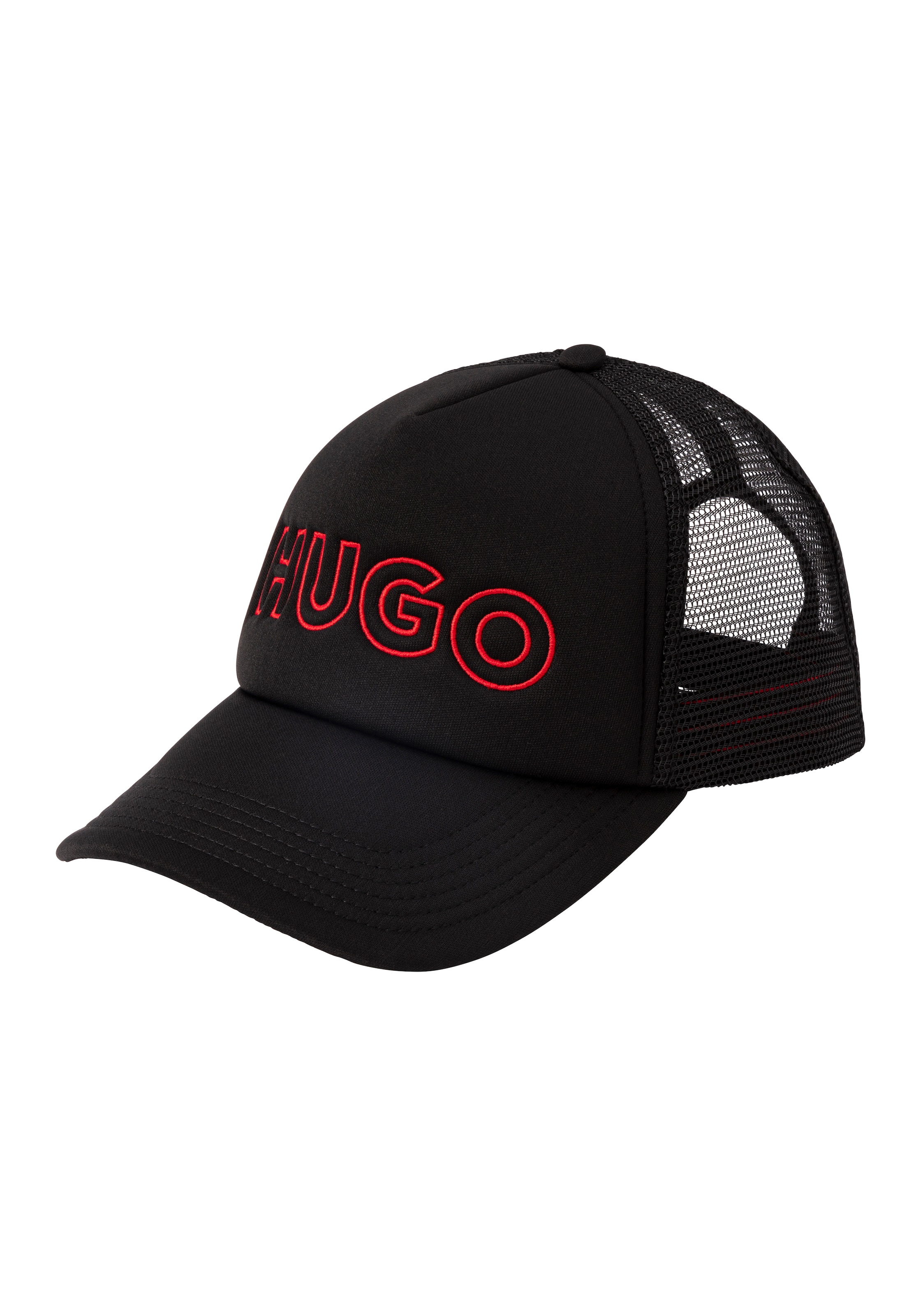 HUGO Baseball Cap »Lacey«, mit kontrastfarbener Logostickerei bei OTTO