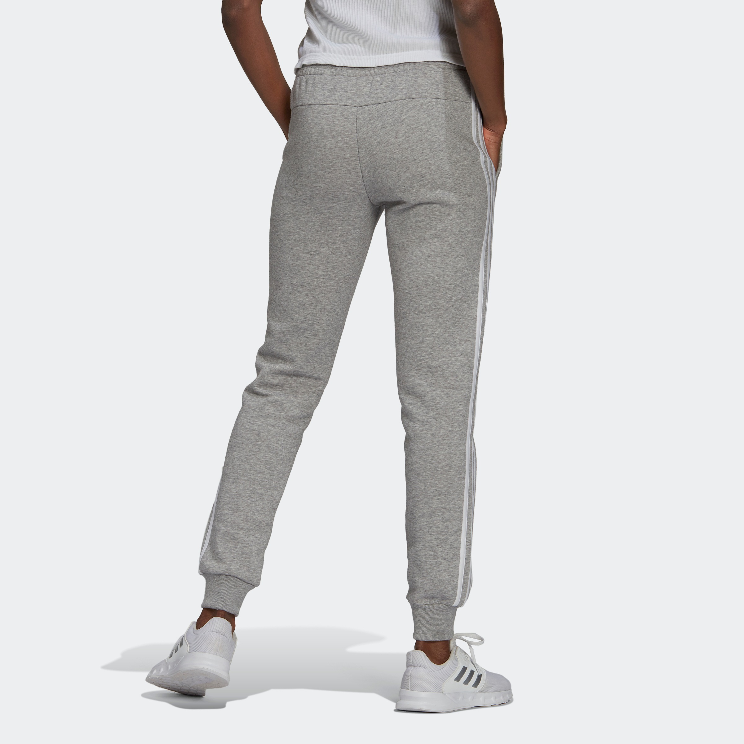 adidas Performance Sporthose »ESSENTIALS FLEECE 3-STREIFEN HOSE«