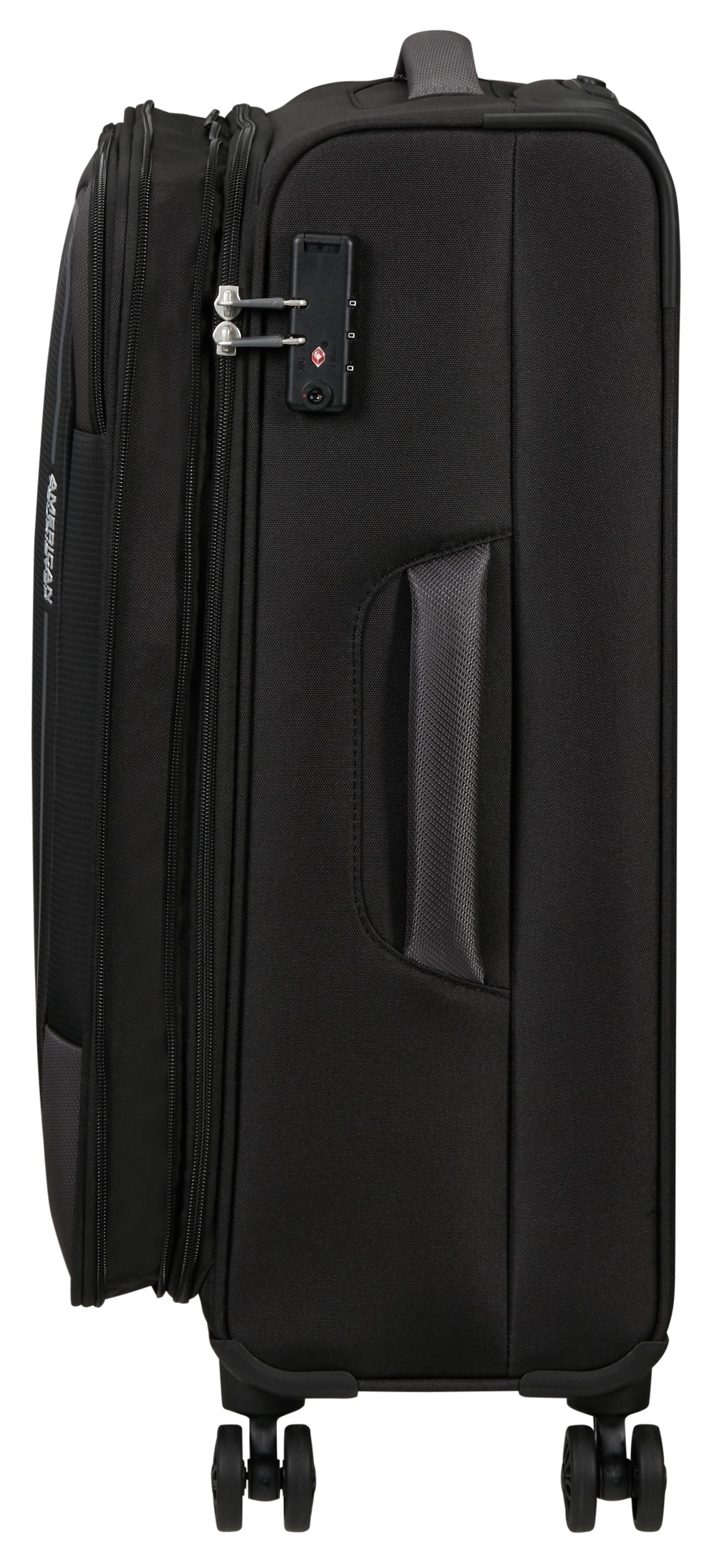American Tourister® Weichgepäck-Trolley »PULSONIC Spinner 67«, 4 Rollen, Reisekoffer Weichschalenkoffer TSA-Schloss