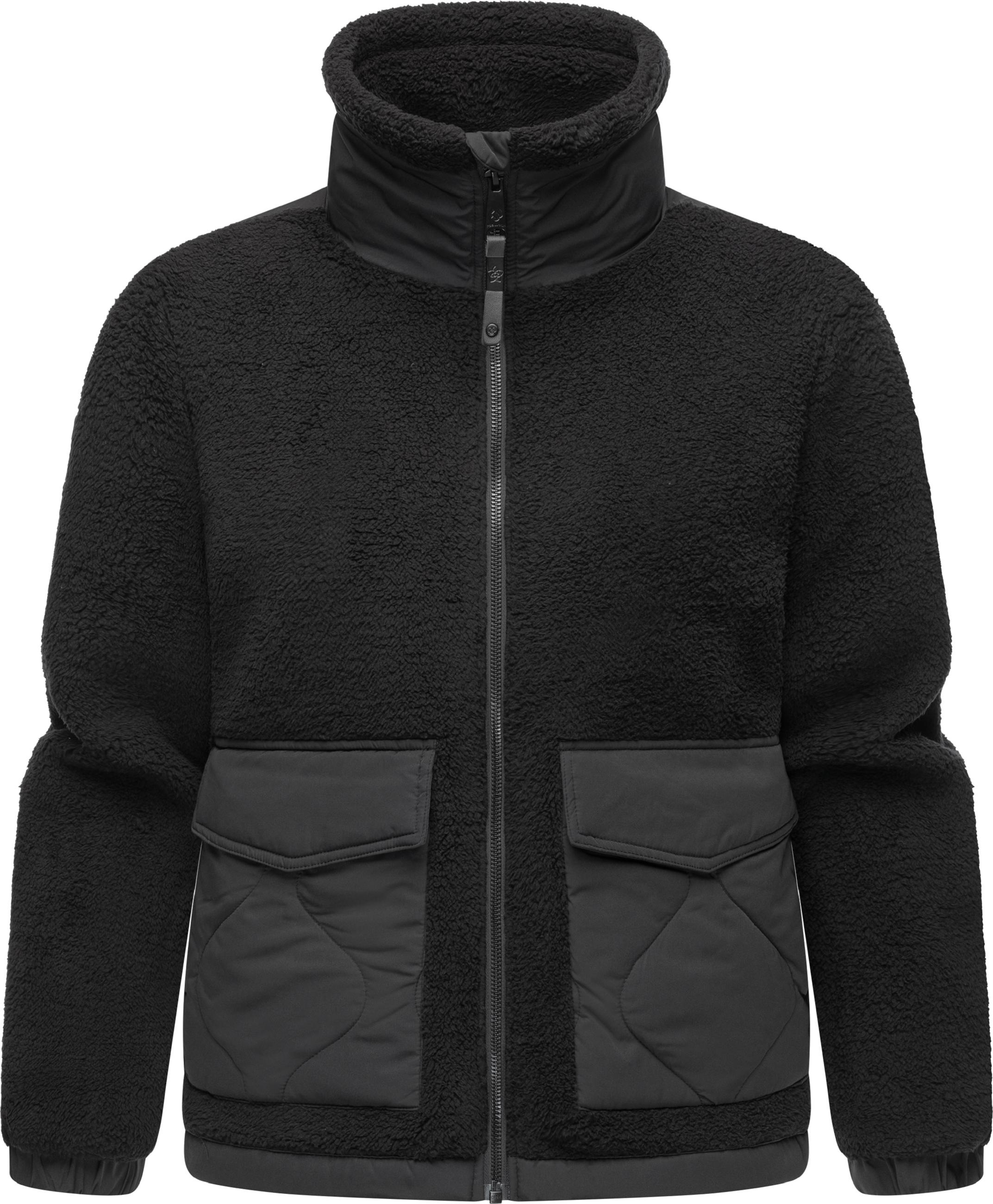 Ragwear Sweatjacke »Plüschjacke Arctika«, Flauschige Übergangsjacke aus Teddyfleece