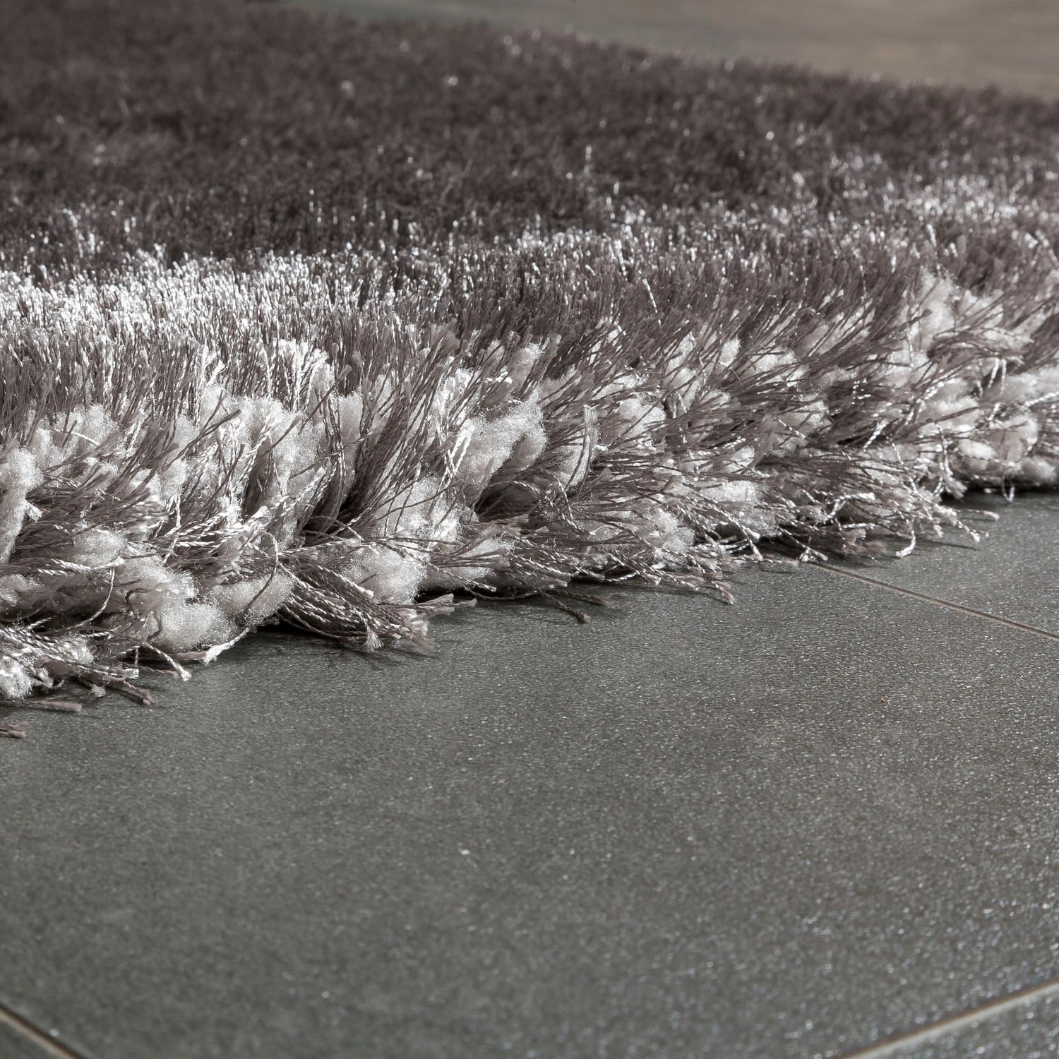 Paco Home Hochflor-Teppich »Touch 100«, rechteckig, 49 mm Höhe, weicher Uni Shaggy mit Glanz Garn, Wohnzimmer