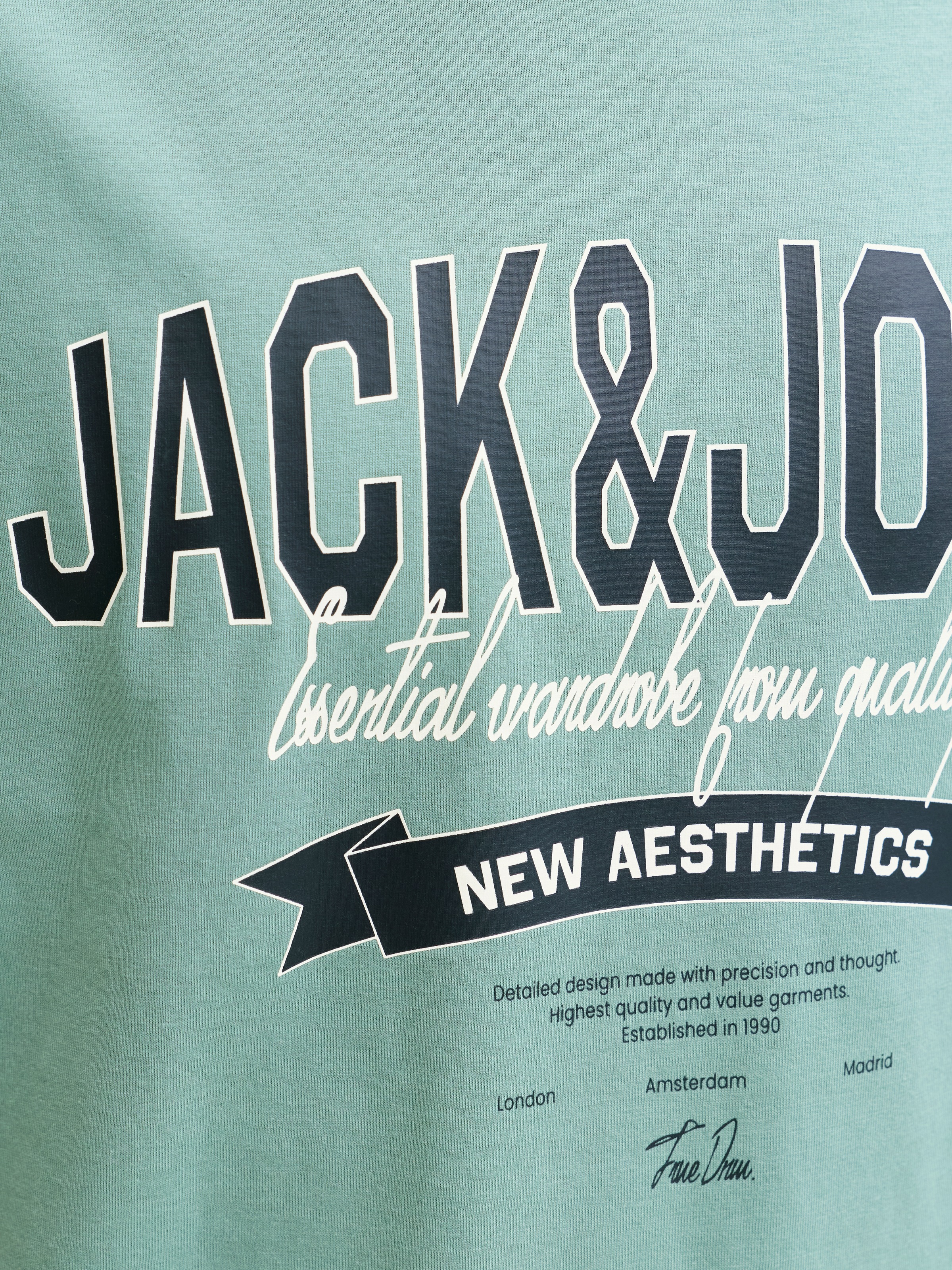 Jack & Jones PlusSize Rundhalsshirt »JJELOGO TEE SS O-NECK 2 COL SS26 SN PLS« mit auffälligem Print
