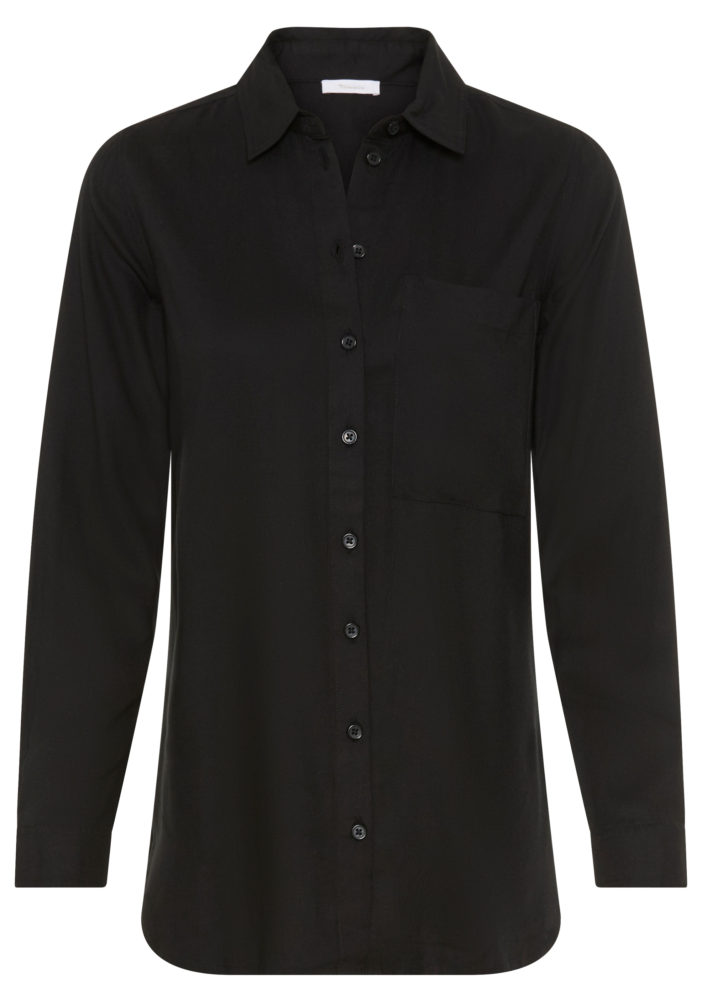 Tamaris Hemdbluse im Oversize-Look mit Taschen