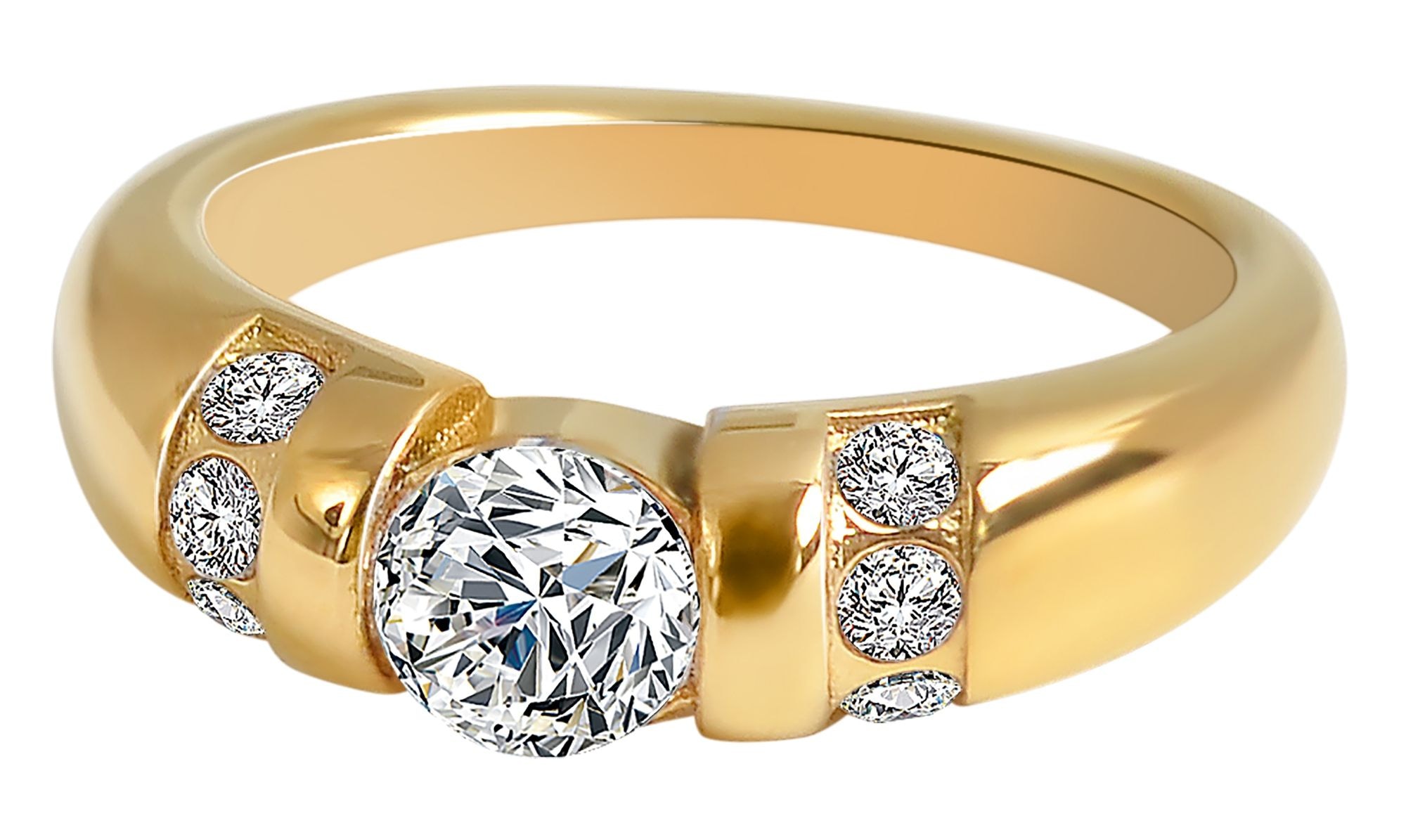 Adelia´s Fingerring »Damen Ring aus Edelstahl mit Zirkonia«