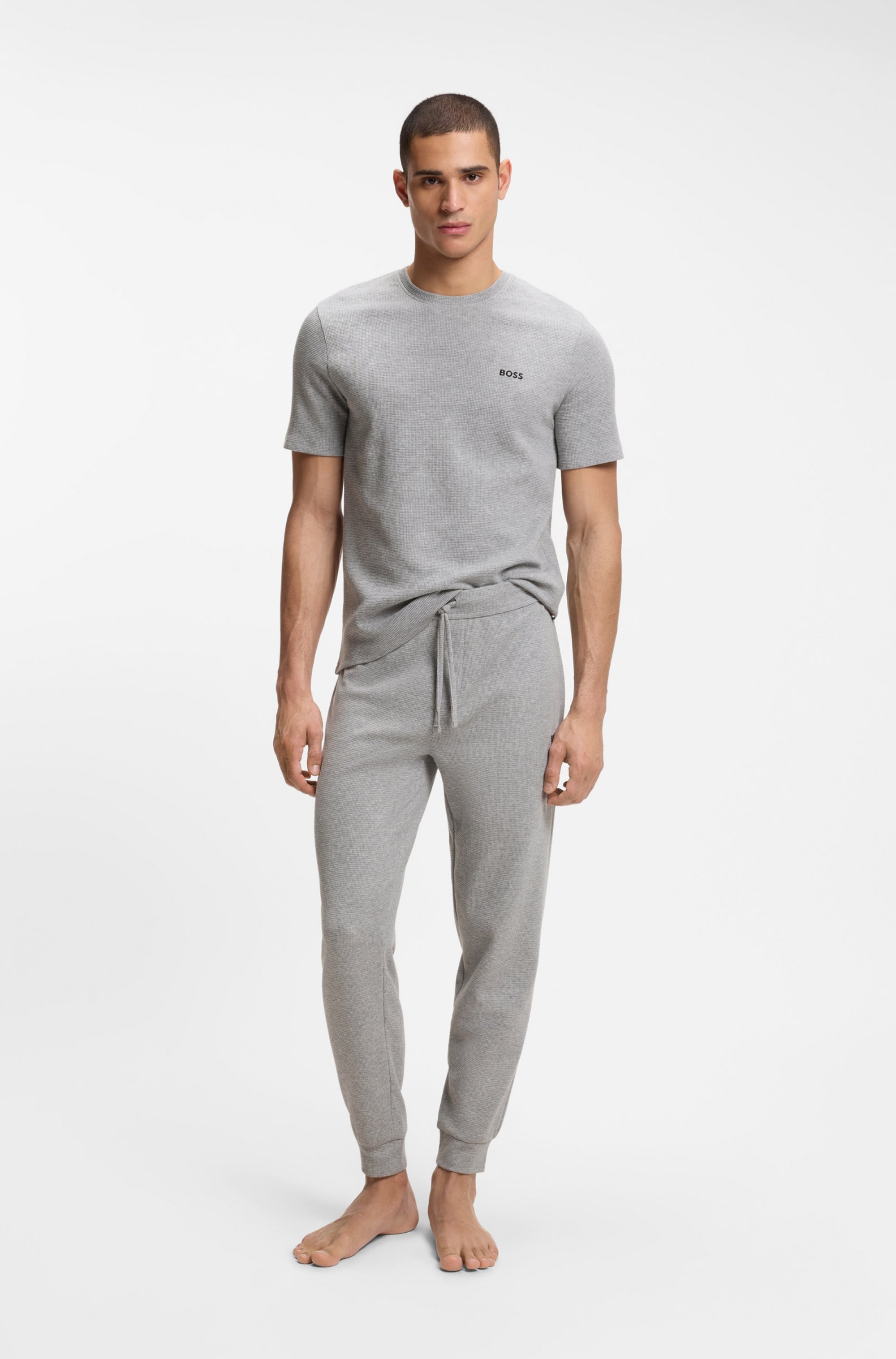 BOSS Pyjamaoberteil »Waffle T-Shirt«