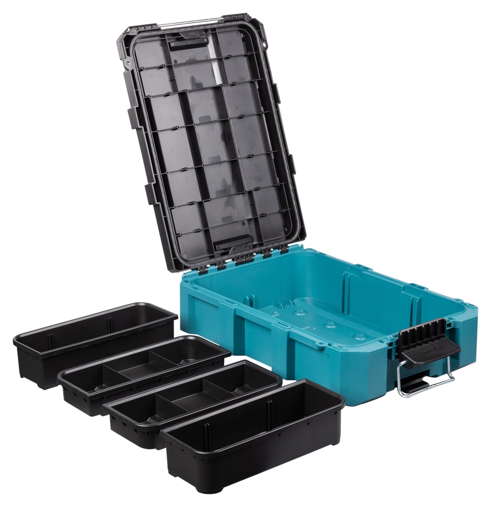 Makita Werkzeugbox »MAKTRAK  M »P-91039« max.34kg, 18,41L, Copolymer-Kunststoff« Effizientes Be- und Entladen mit dem MAKTRAK Koffer Sortiment