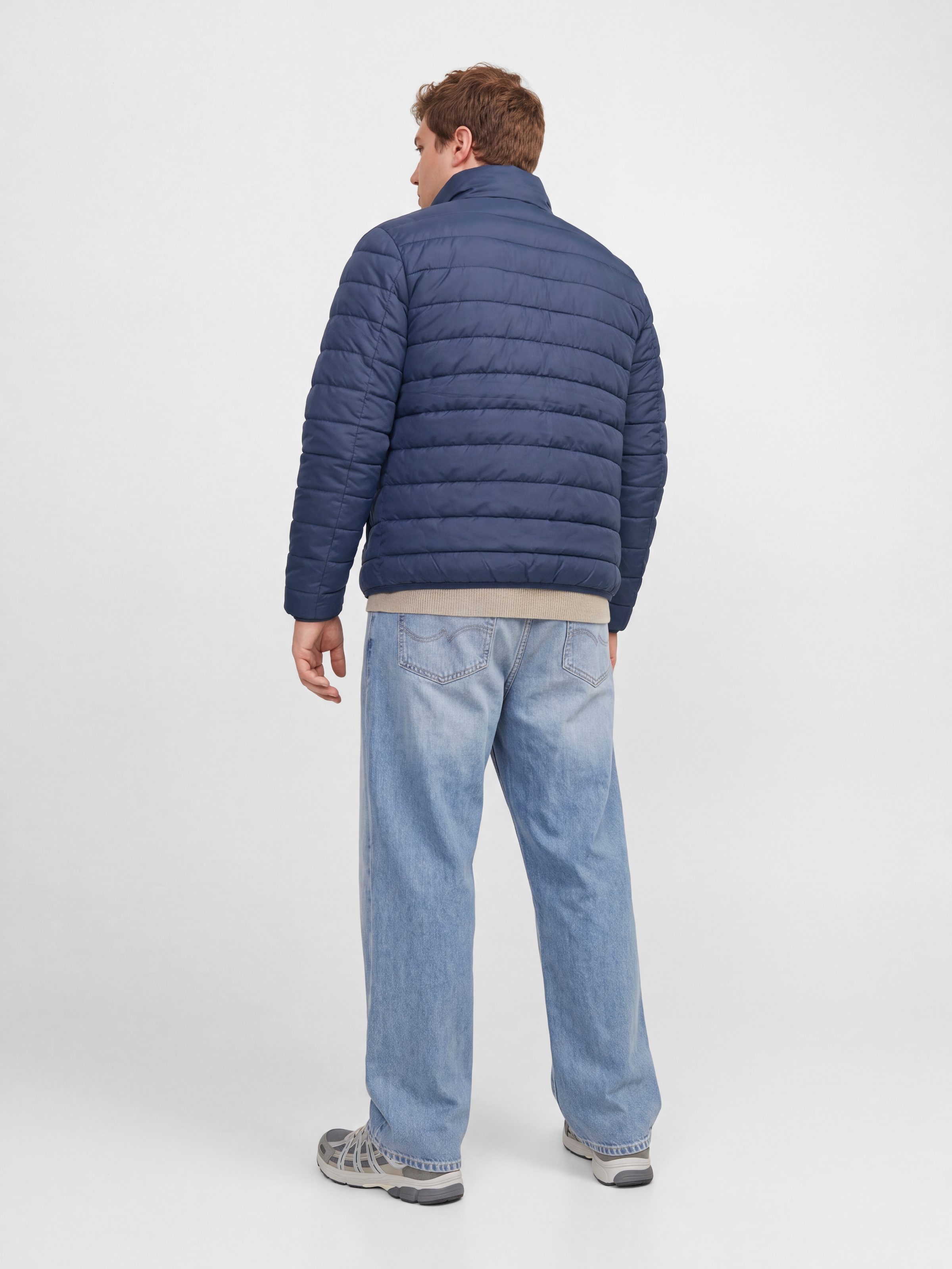 Jack & Jones PlusSize Steppjacke »JJELVIS LIGHT PUFFER COLLAR PLS« Kunstfaser, regular fit