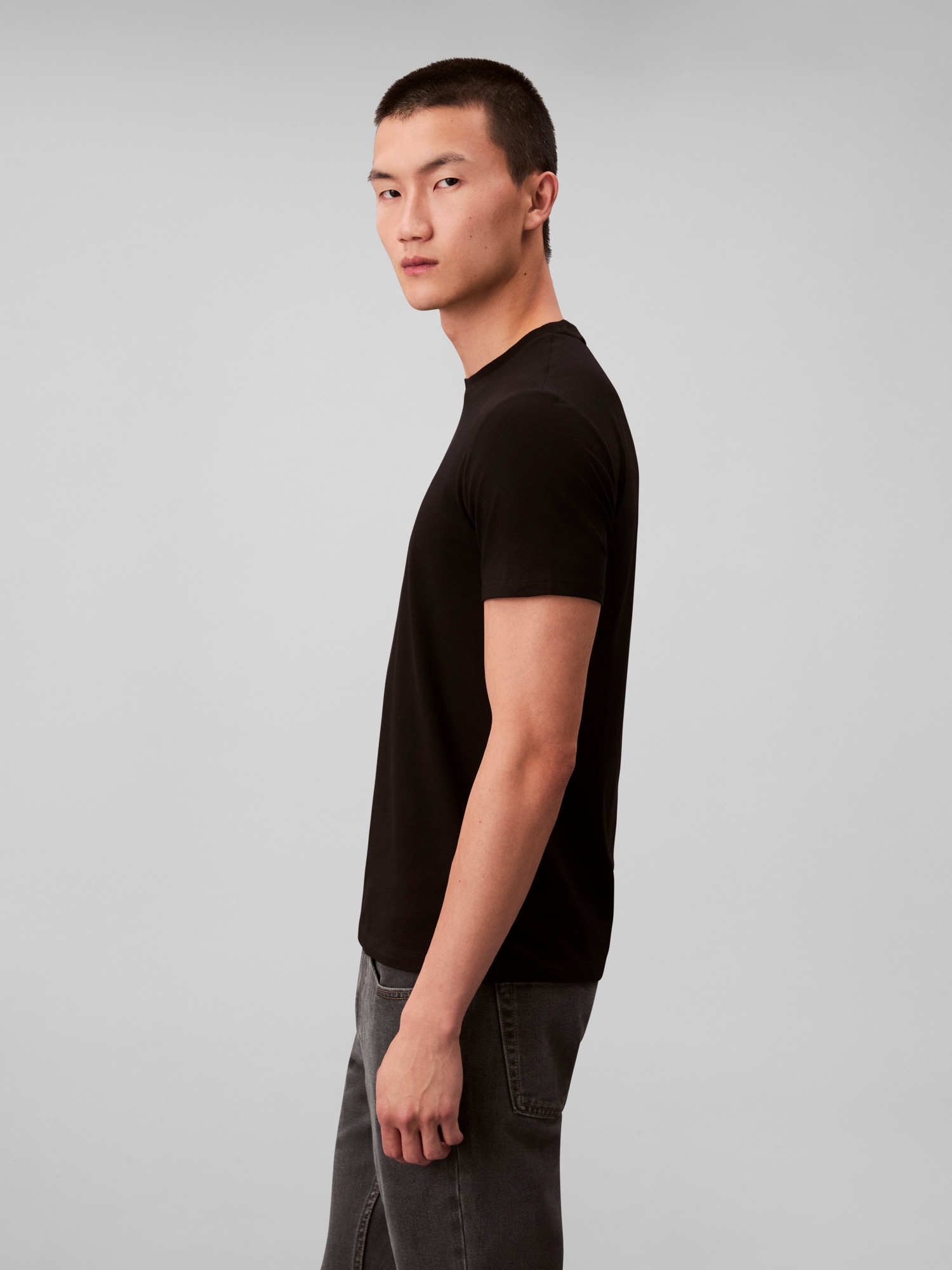 Calvin Klein T-Shirt »SS STRETCH COTTON SLIM TEE 2PK«, (Packung, 2 tlg.), Rundhalsausschnitt, slim fit