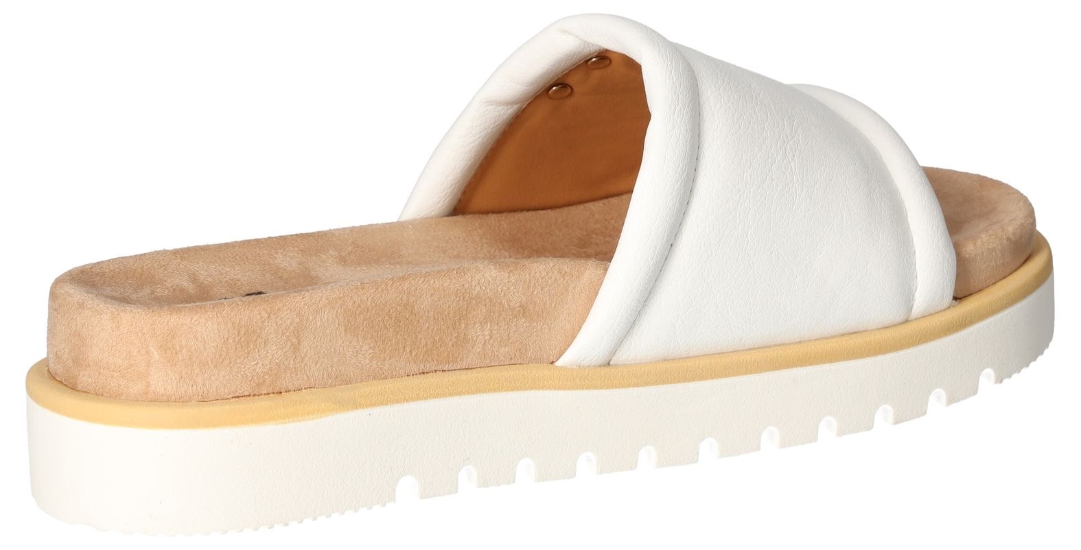 Mustang Shoes Pantolette,Plateausandale,Pool Slides,Sommerschuh mit Softfußbett, bequeme Form