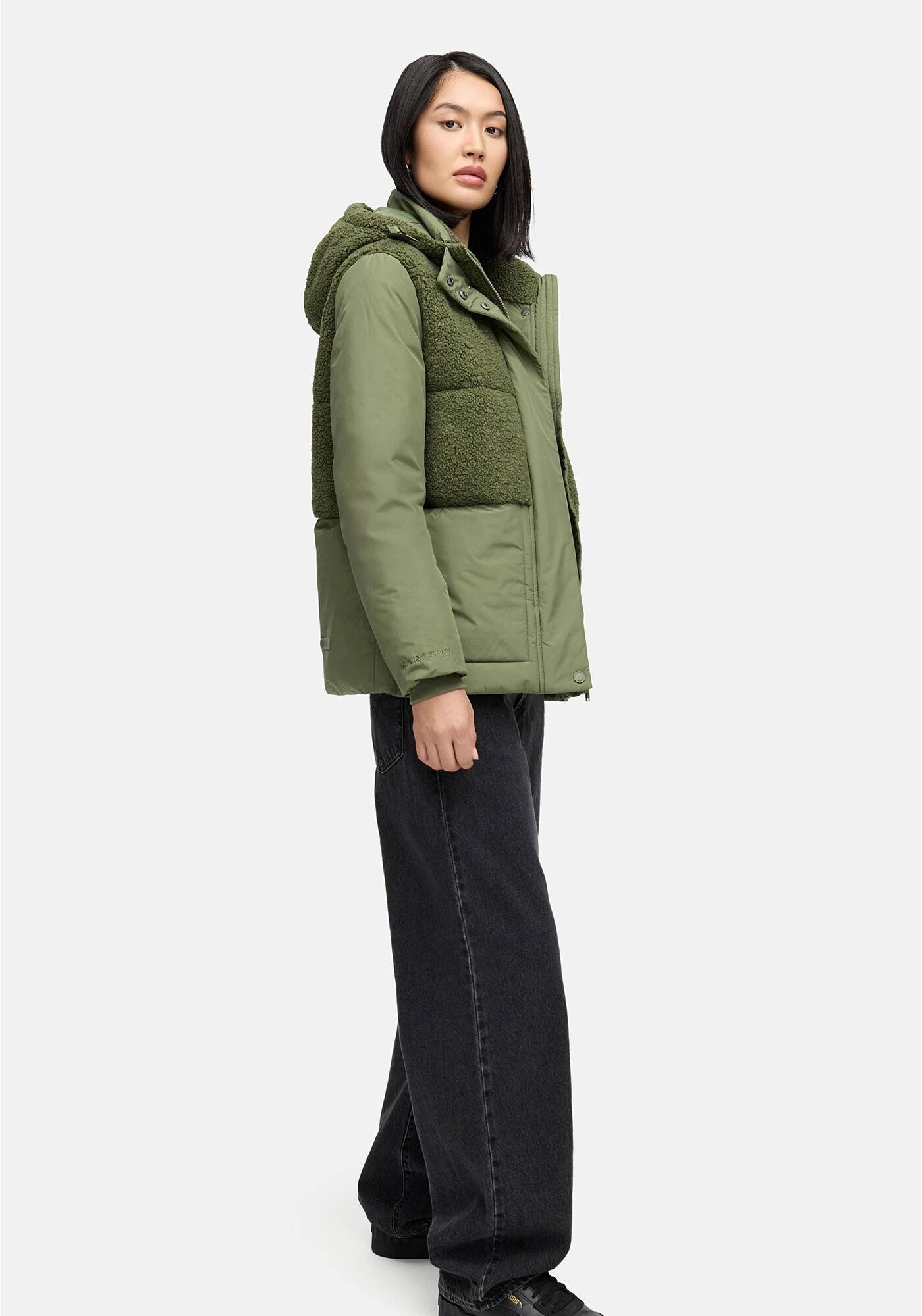 Marikoo Winterjacke »Marikoo Sheeta Damen Herbst Winter Teddyfell Jacke gefüttert N095«