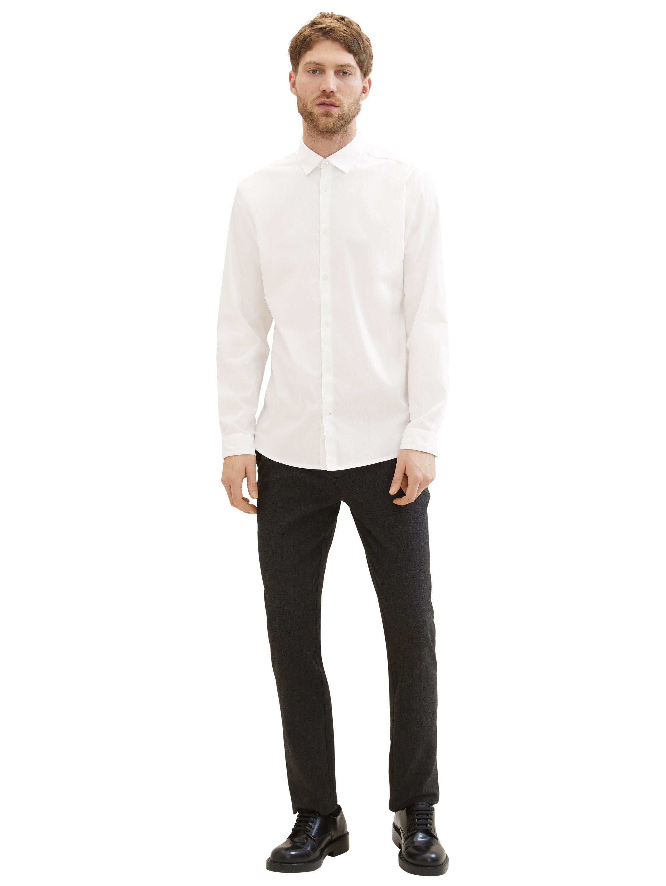 TOM TAILOR Langarmhemd »Poplin«, mit Manschetten