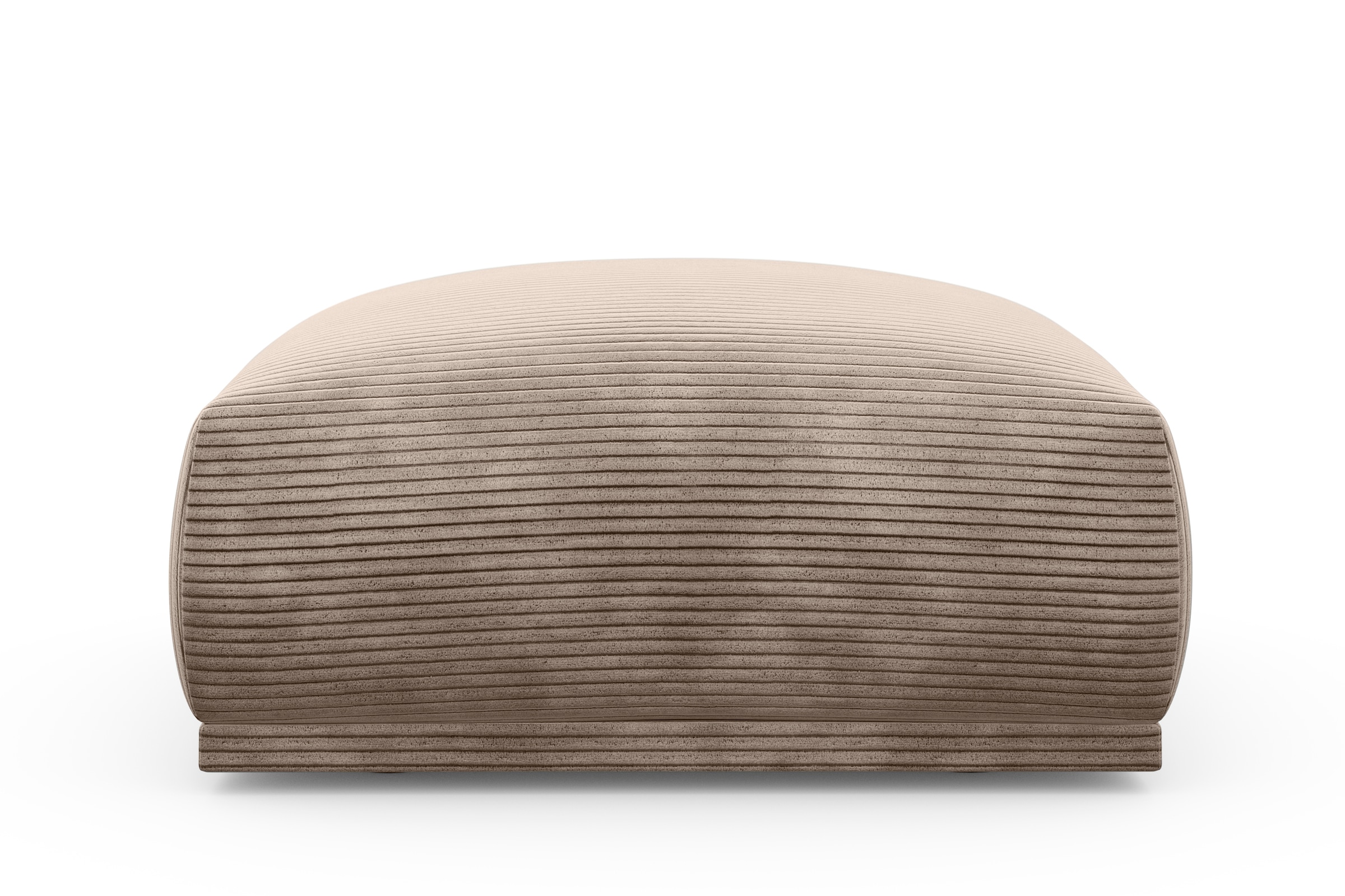 TRENDMANUFAKTUR Hocker »Braga, mit hochwertigem Kaltschaum, quadratisch, in Cord erhältlich«, (1 St.), moderner Polsterhocker, 85/42/85 cm (B/H/T)