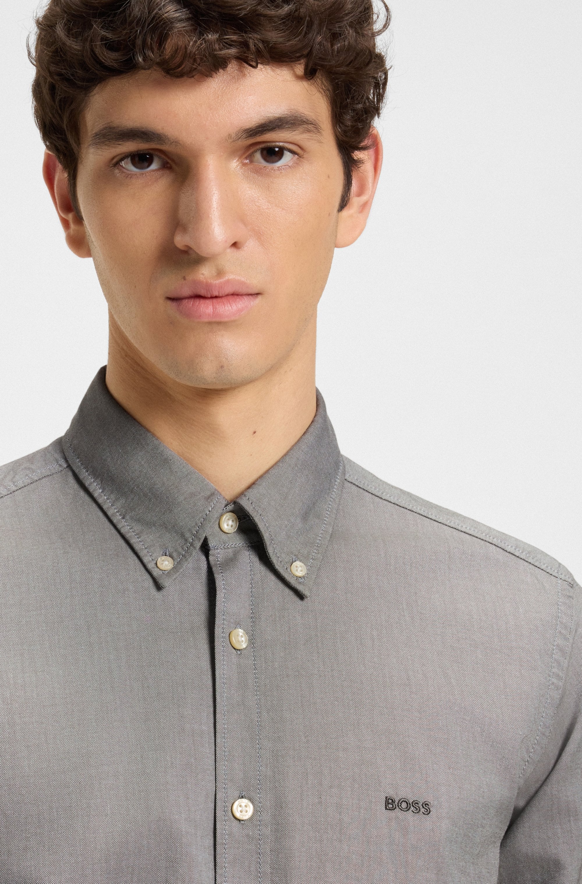 BOSS ORANGE Businesshemd »Rickert«, mit Button-down-Kragen
