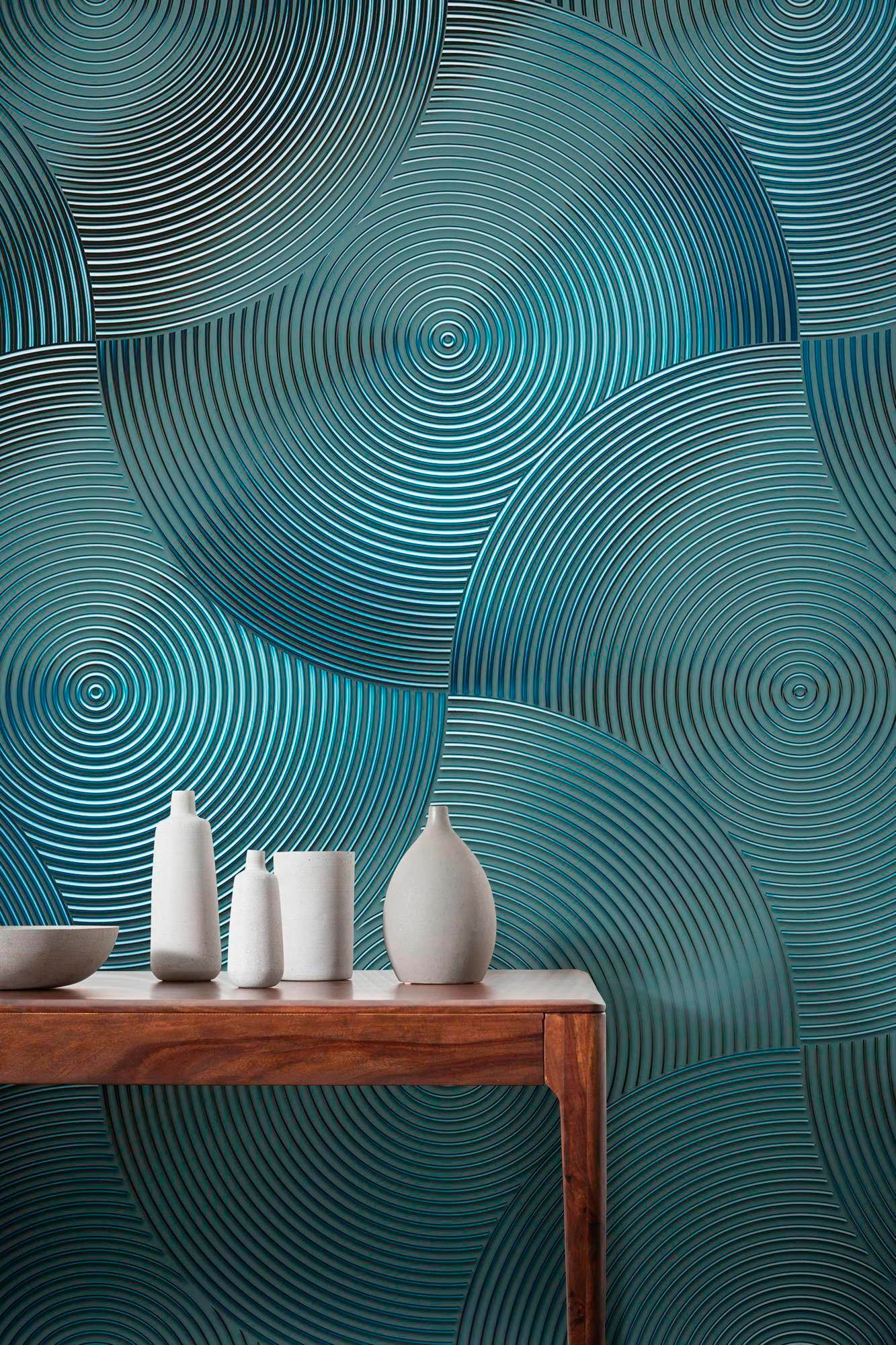 Komar Vliestapete »Digitaldruck Vlies - Mystic Silver - Größe 200 x 250 cm«, bedruckt, Wohnzimmer, Schlafzimmer