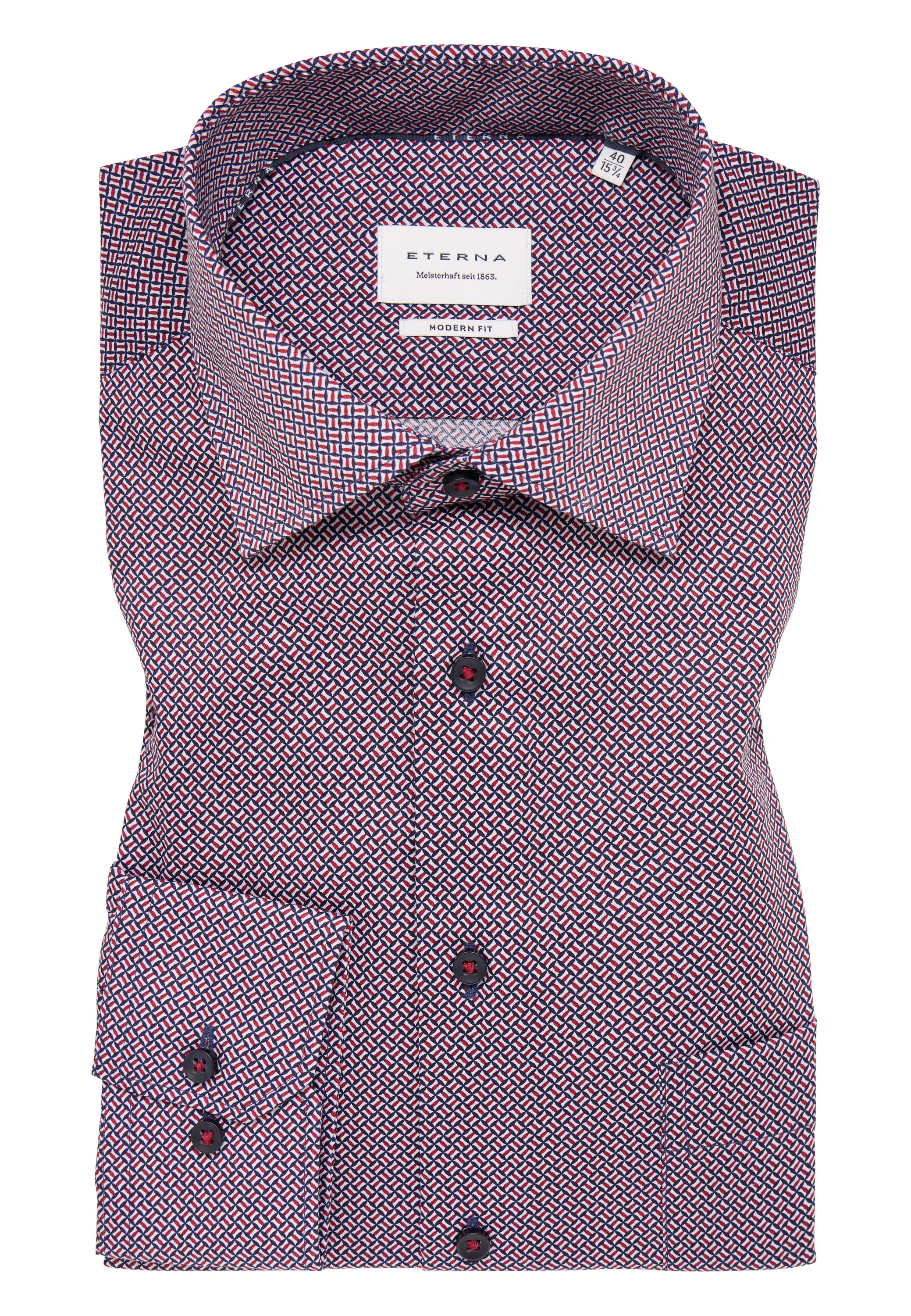 Eterna Langarmhemd »MODERN FIT« NON IRON (bügelfrei)