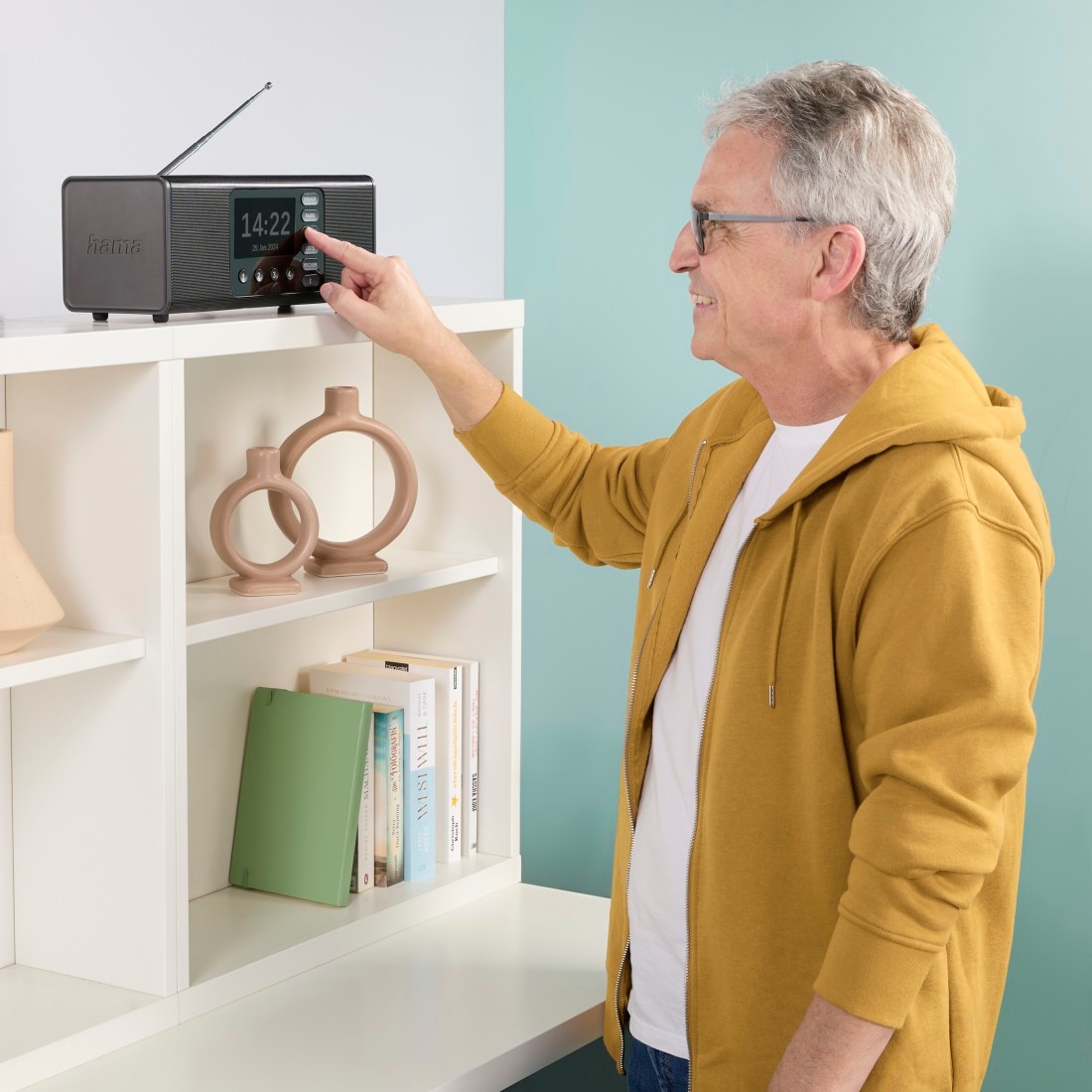 Hama Digitalradio (DAB+) »DAB-Radio (mit Bluetooth, Stereo, Digitalradio, FM/DAB+, Radiowecker)« ( 10 W)